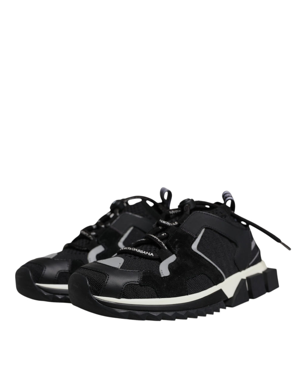 Black Mesh Sorrento Trekking Sneakers Shoes