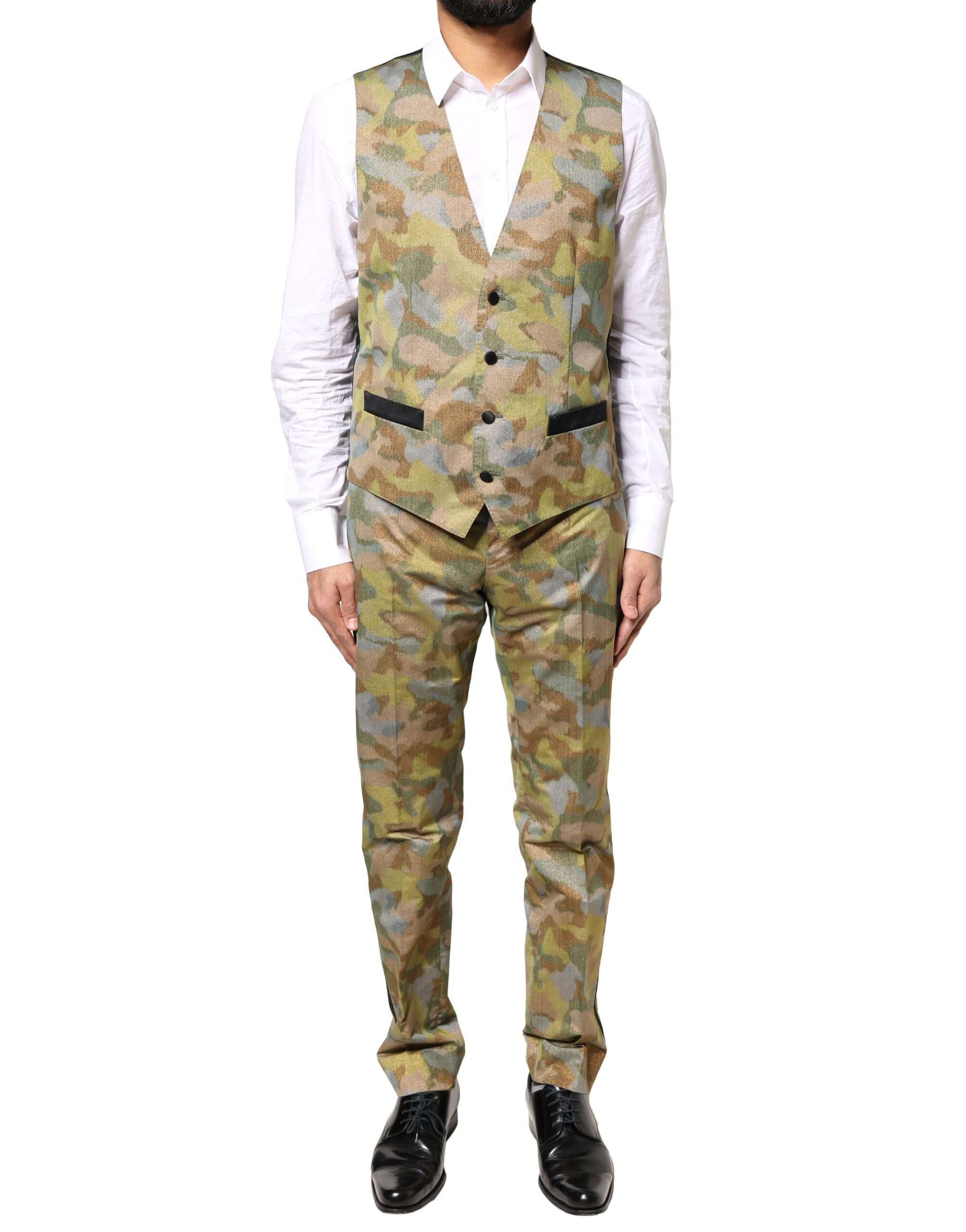 Multicolor Camouflage SICILIA 3 Piece Suit