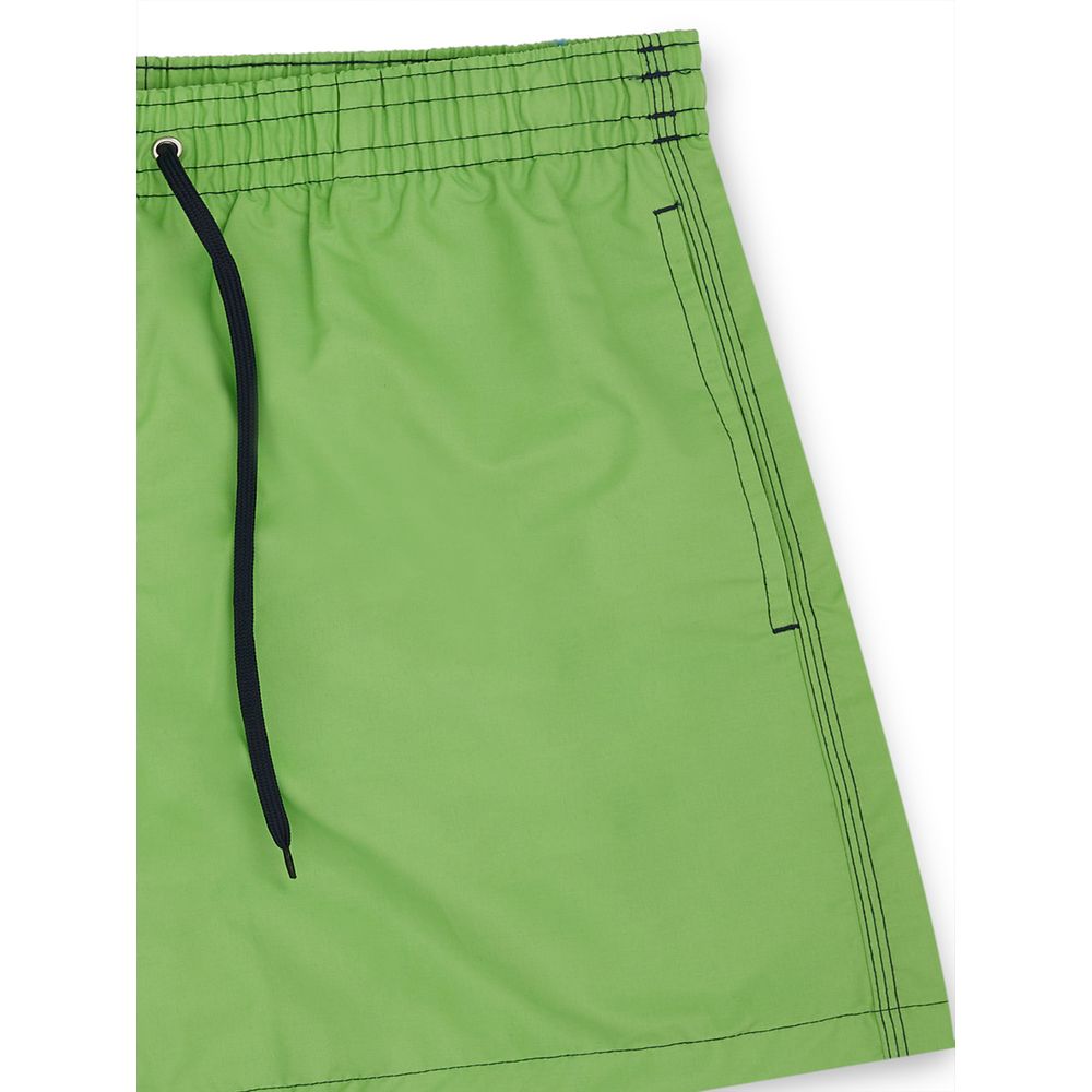 Malo Green Polyester Swim Shorts