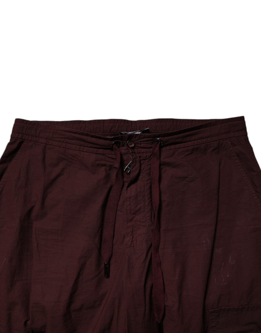 Maroon Cotton Cargo Jogger Sweatpants Pants