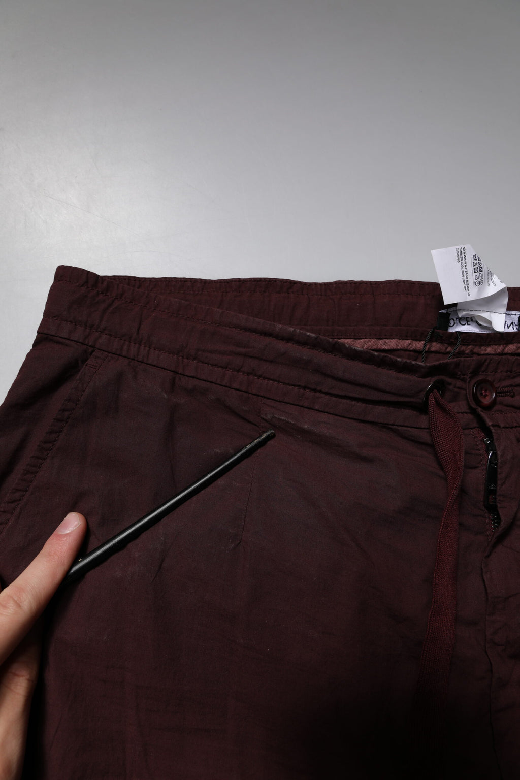 Maroon Cotton Cargo Jogger Sweatpants Pants
