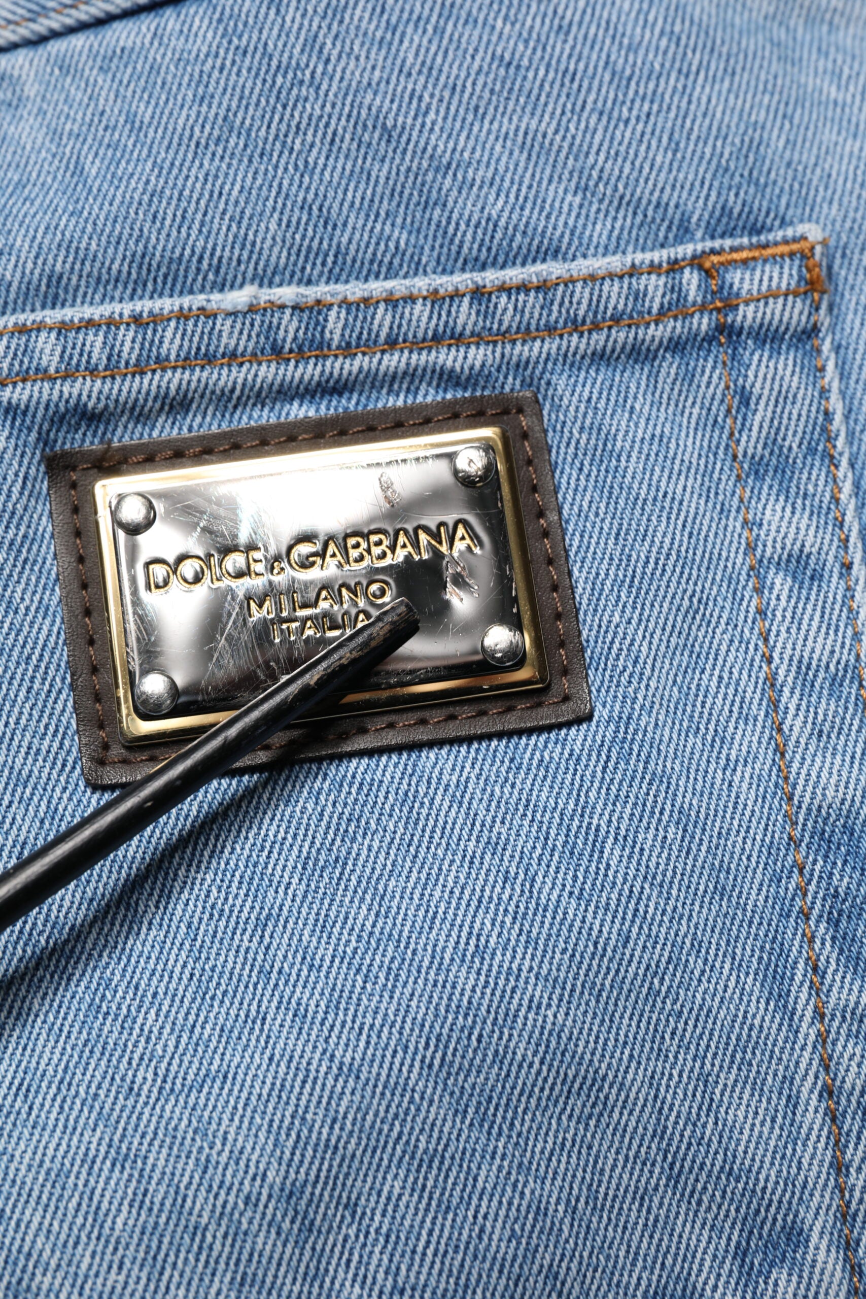 Blue Cotton Skinny Men Denim Mid Waist Jeans