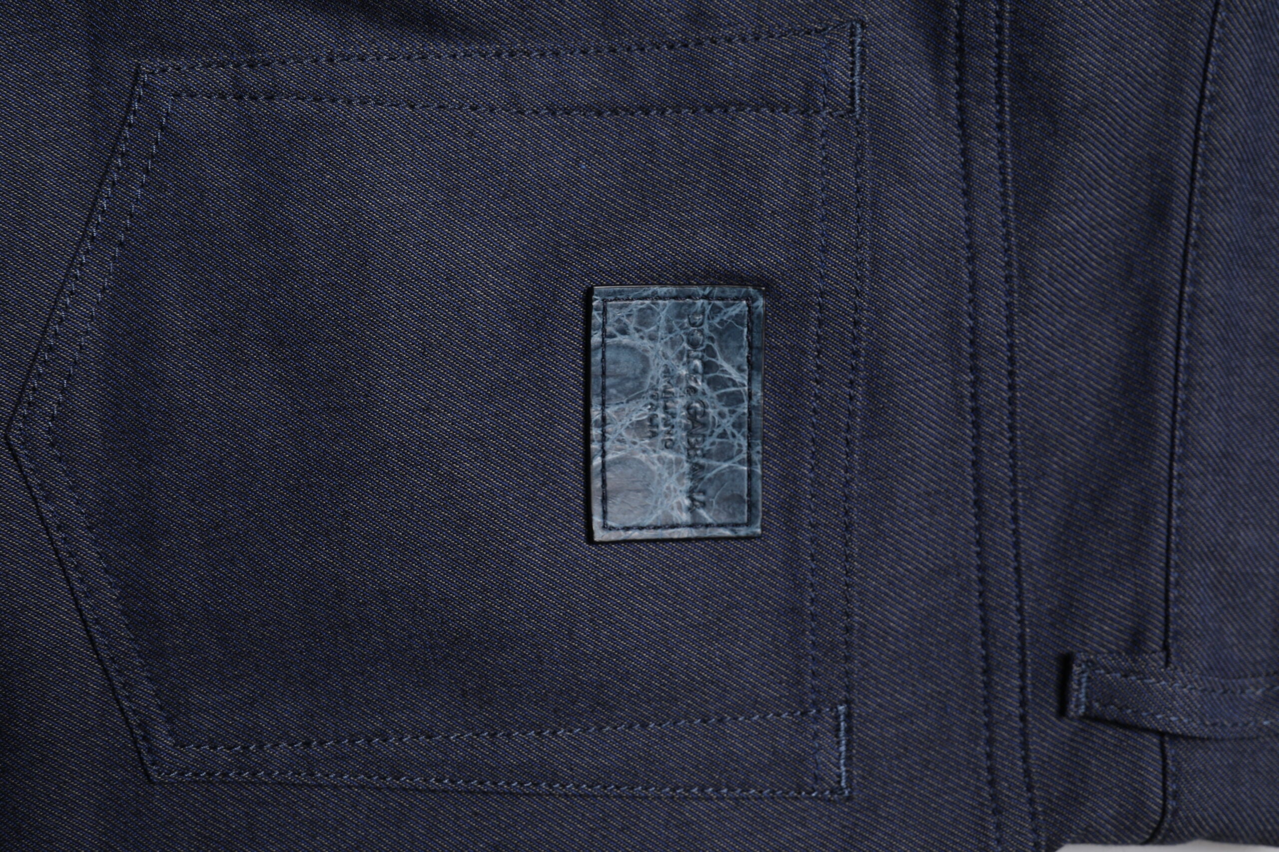 Dark Blue Cotton Stretch Skinny Denim Jeans