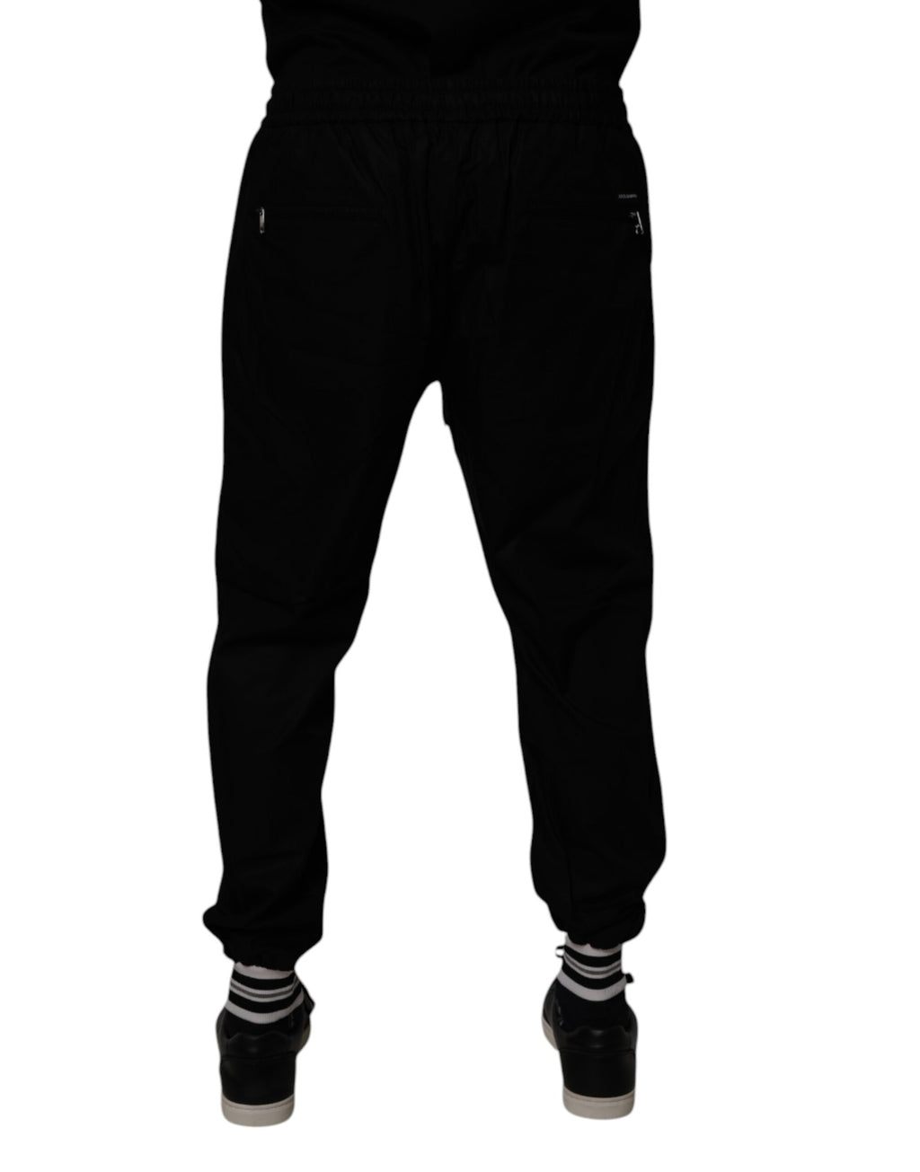 Black Cotton Men Jogger Sweatpants Pants