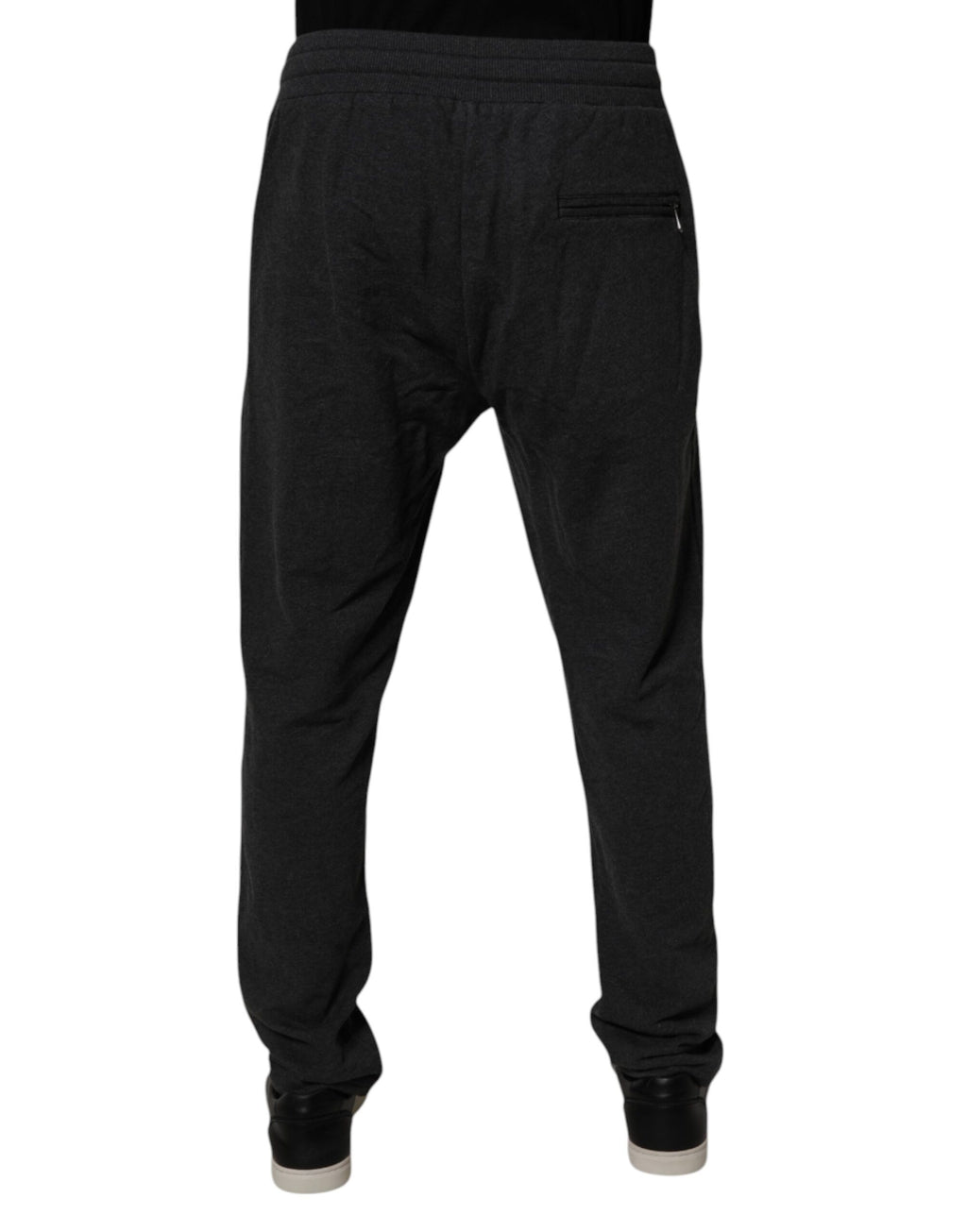 Dark Gray Logo Cotton Jogger Sweatpants Pants