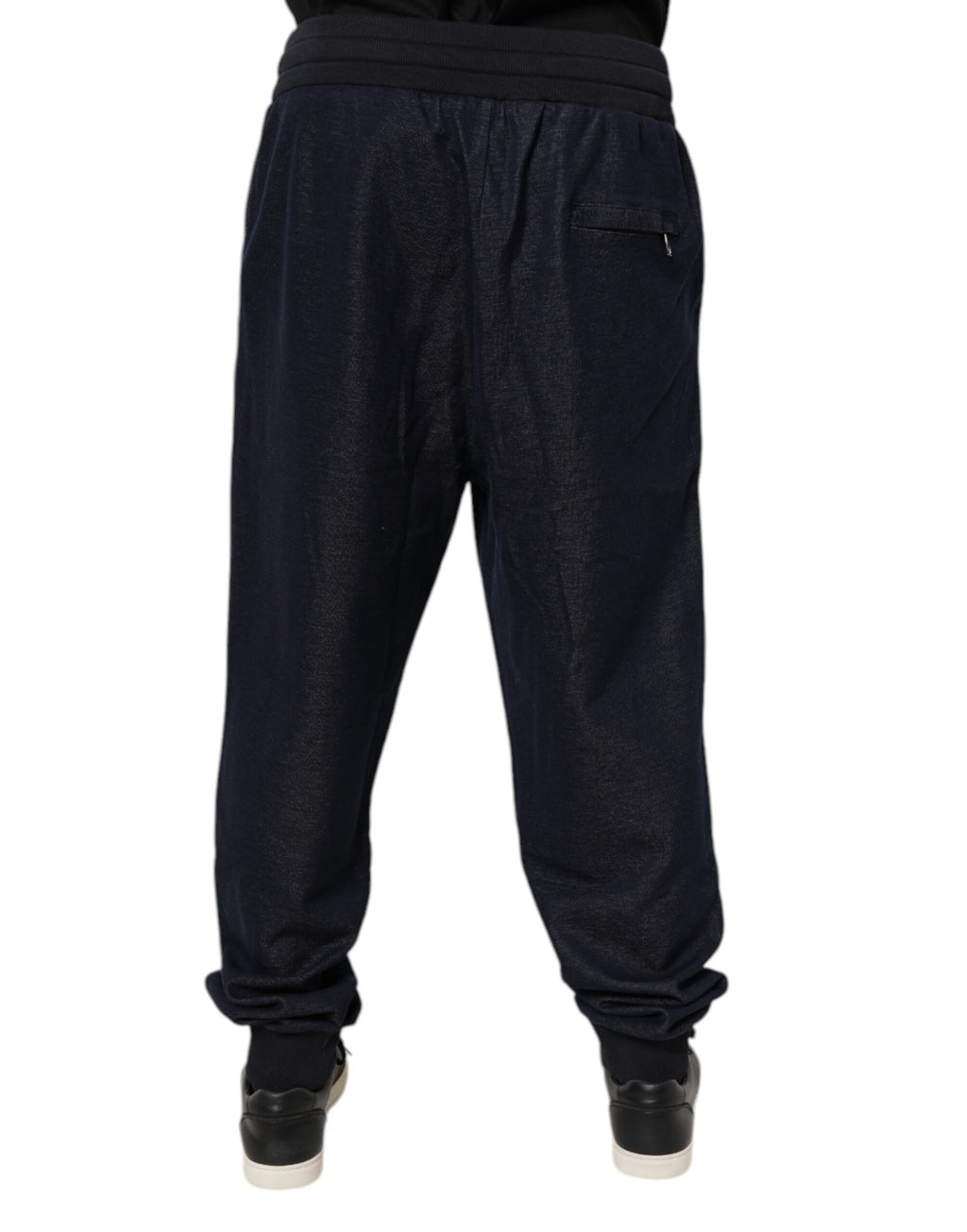 Black Jacquard Jogger Men Sweatpants Pants