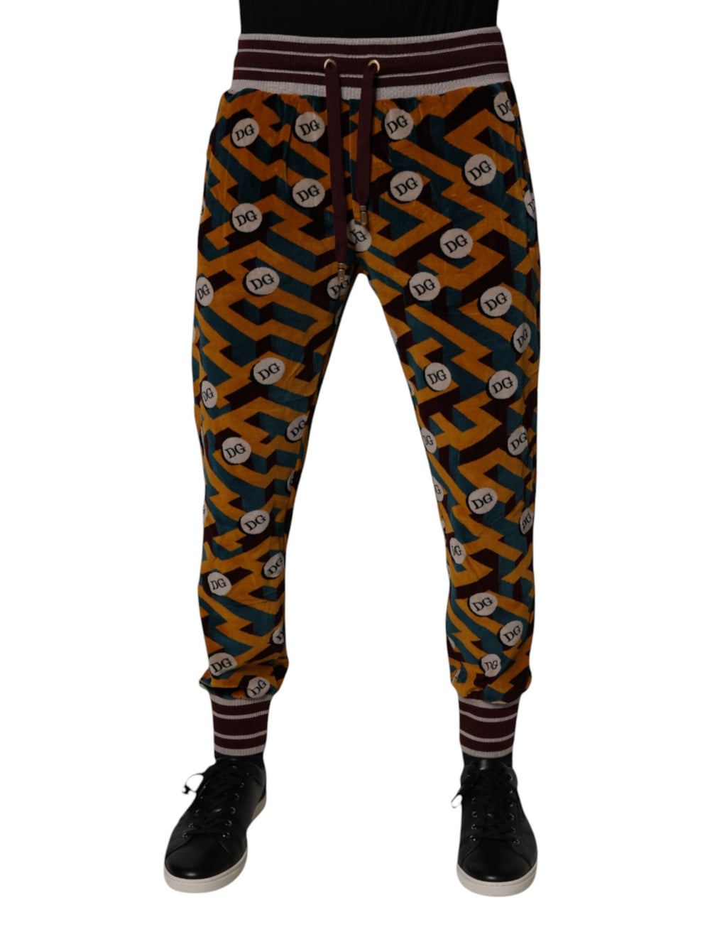 Multicolor Logo Monogram Jogger Sweatpants Pants