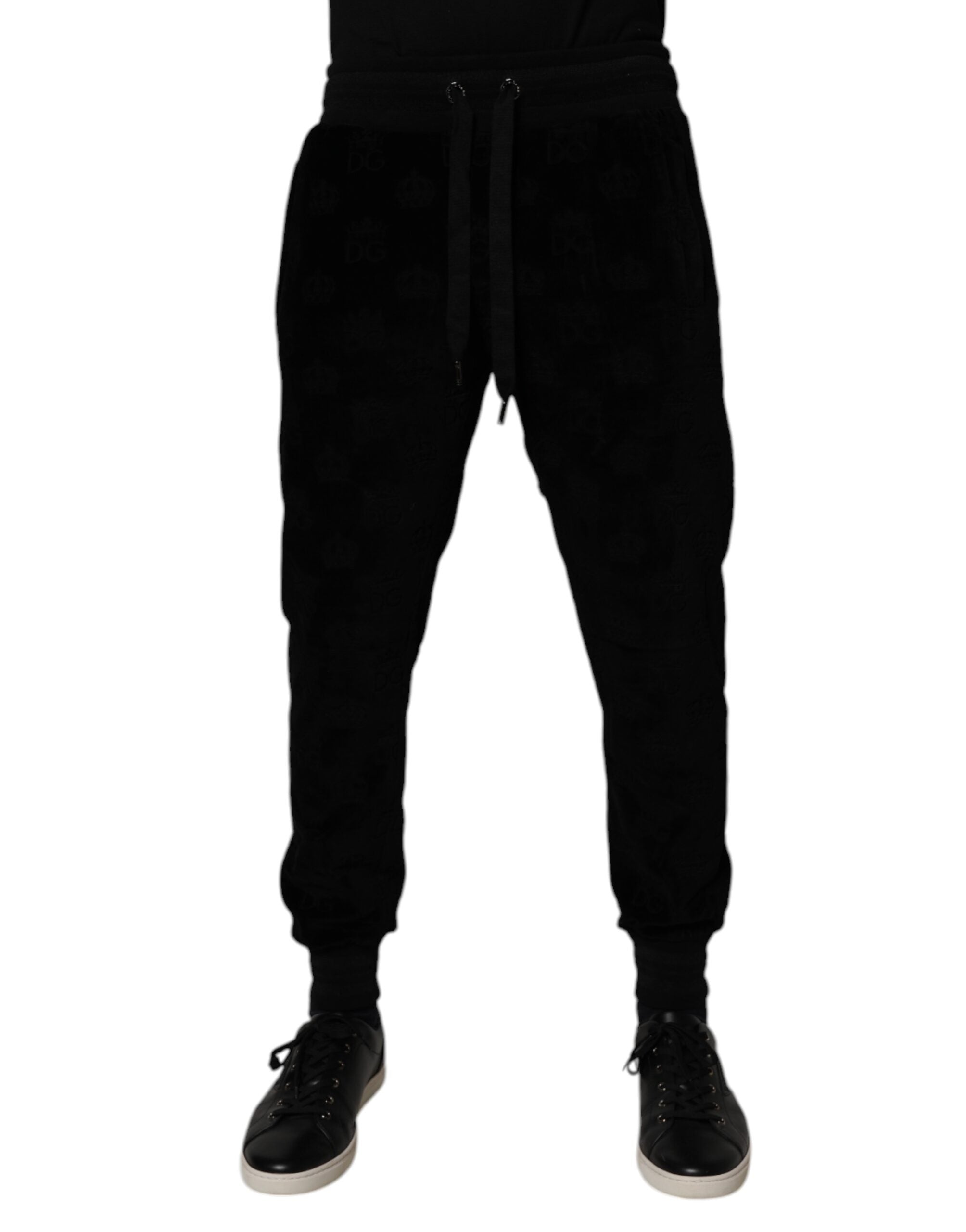 Black Cotton Jogger Men Sweatpants Pants