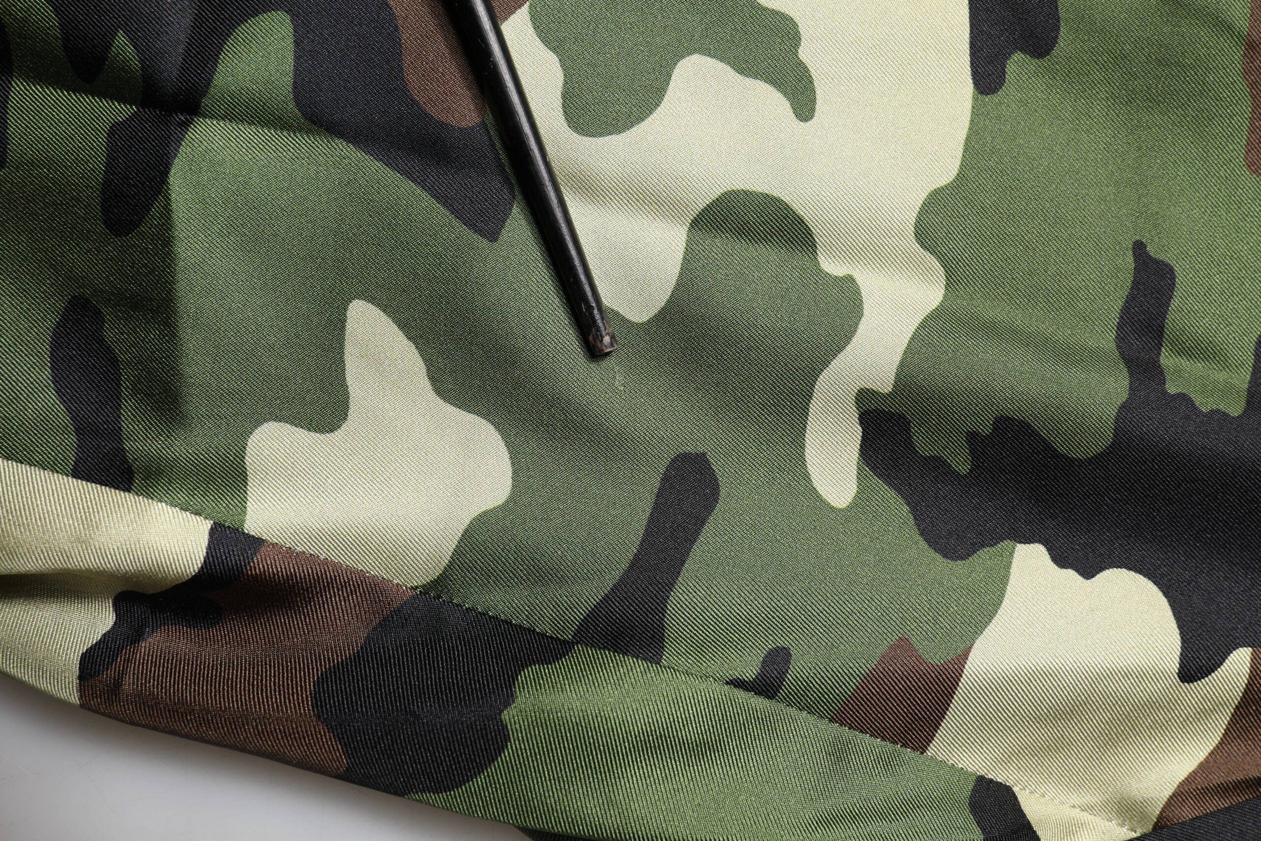 Multicolor Camouflage Silk Mid Waist Bermuda Shorts