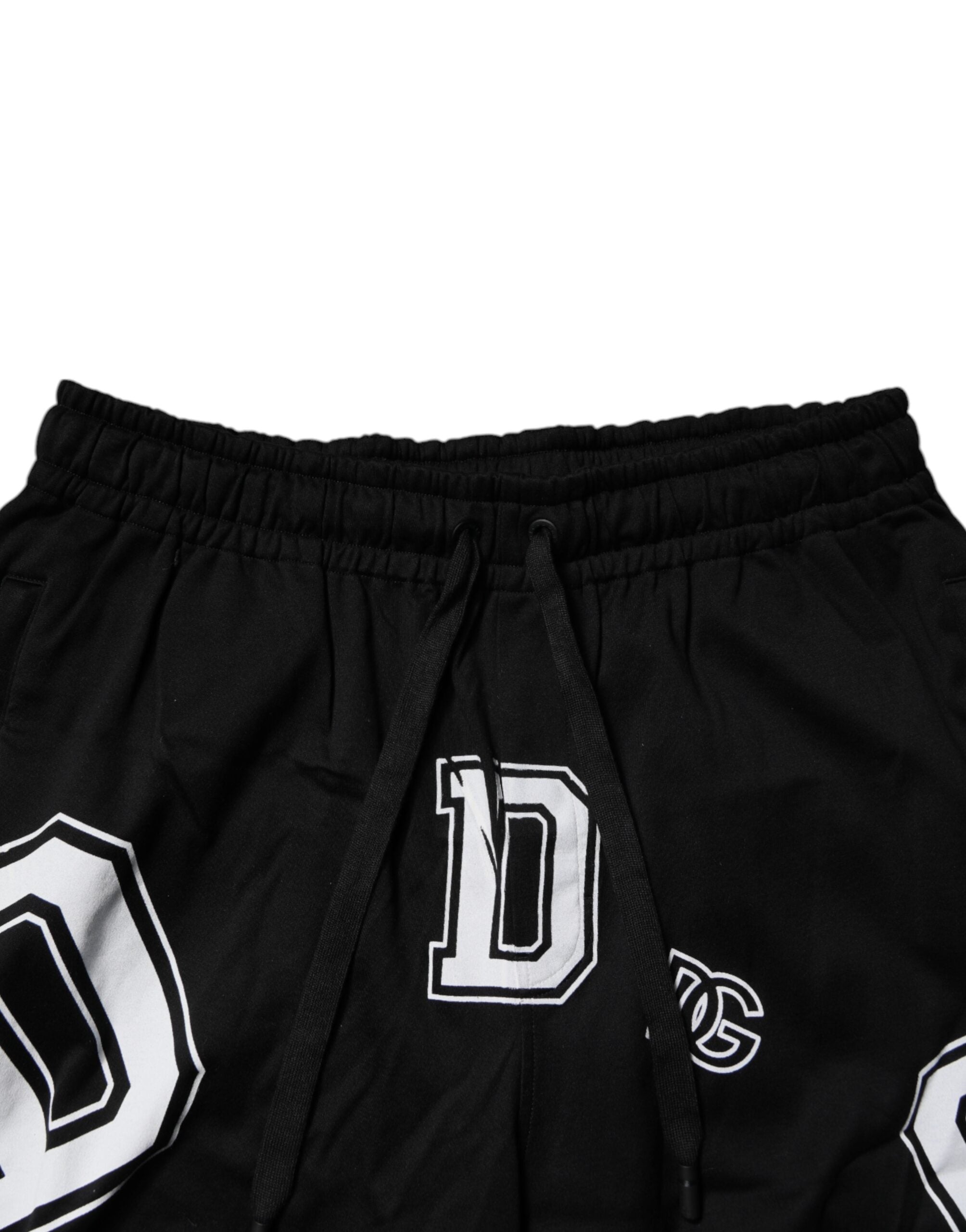 Black Logo Cotton Bermuda Sweatshorts Shorts