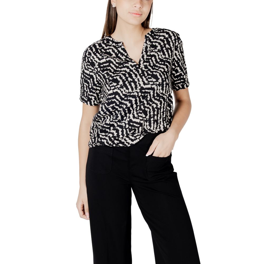 Black Viscose Blouse