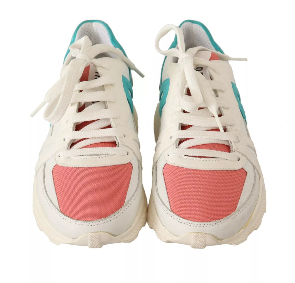 Multicolor Low Top Lace Up Women Sneakers Shoes