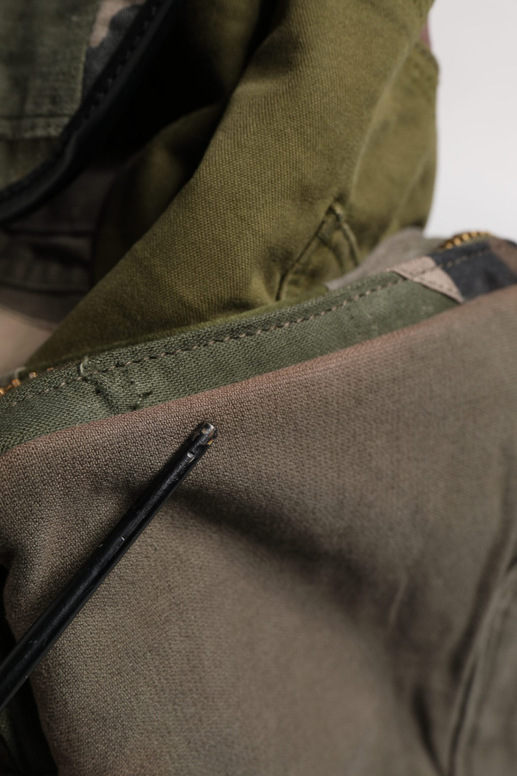 Military Green Patchwork Travel Backpack Bag