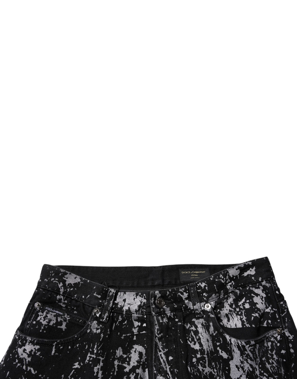 Black Tie Dye Cotton Straight Men Denim Jeans