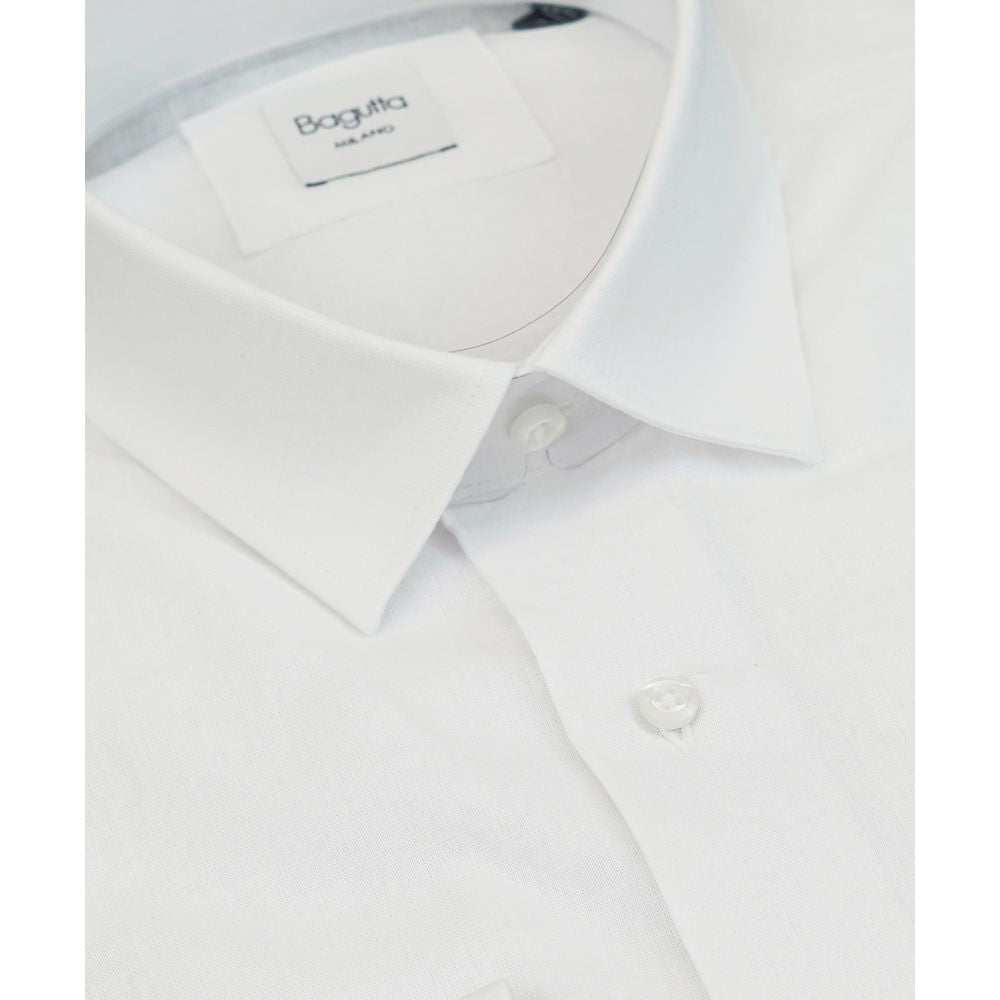 Bagutta White Linen Shirt
