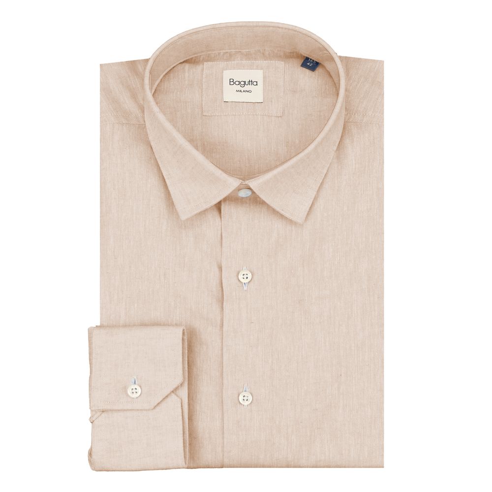 Bagutta Beige Linen Shirt