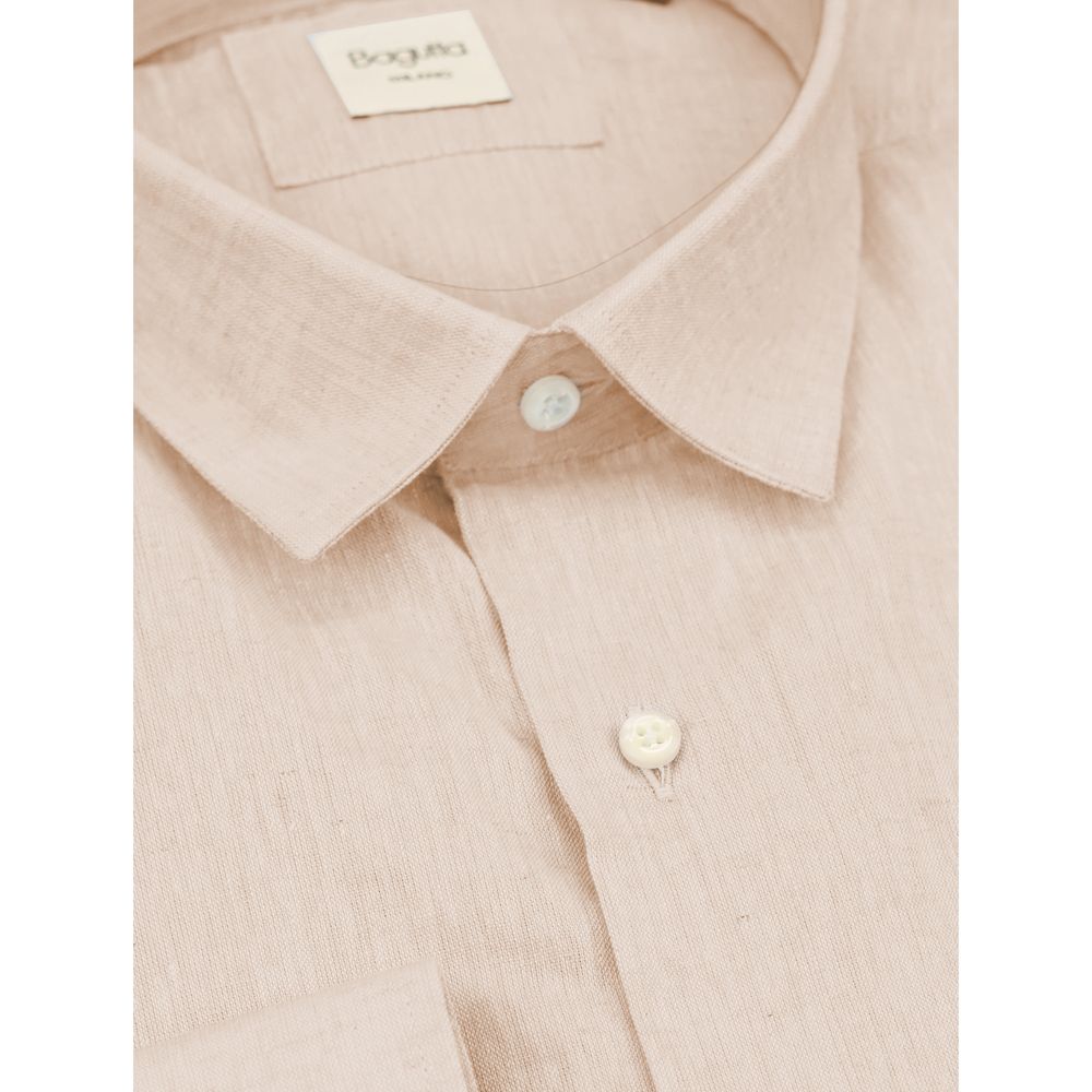 Bagutta Beige Linen Shirt