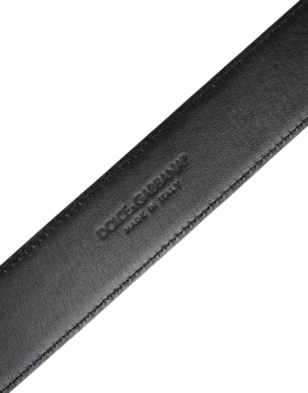 Black Leather Metal Buckle Classic Belt