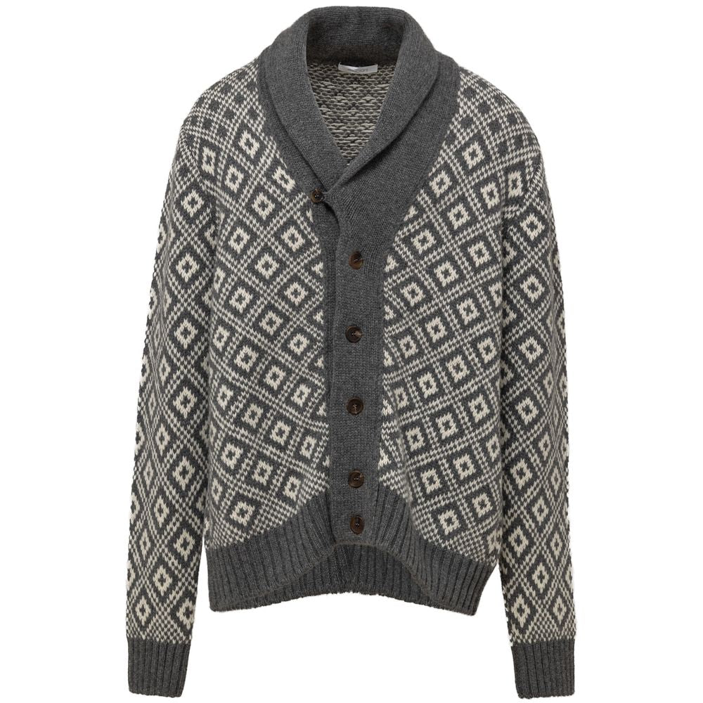 Bicolor Cashmere Cardigan