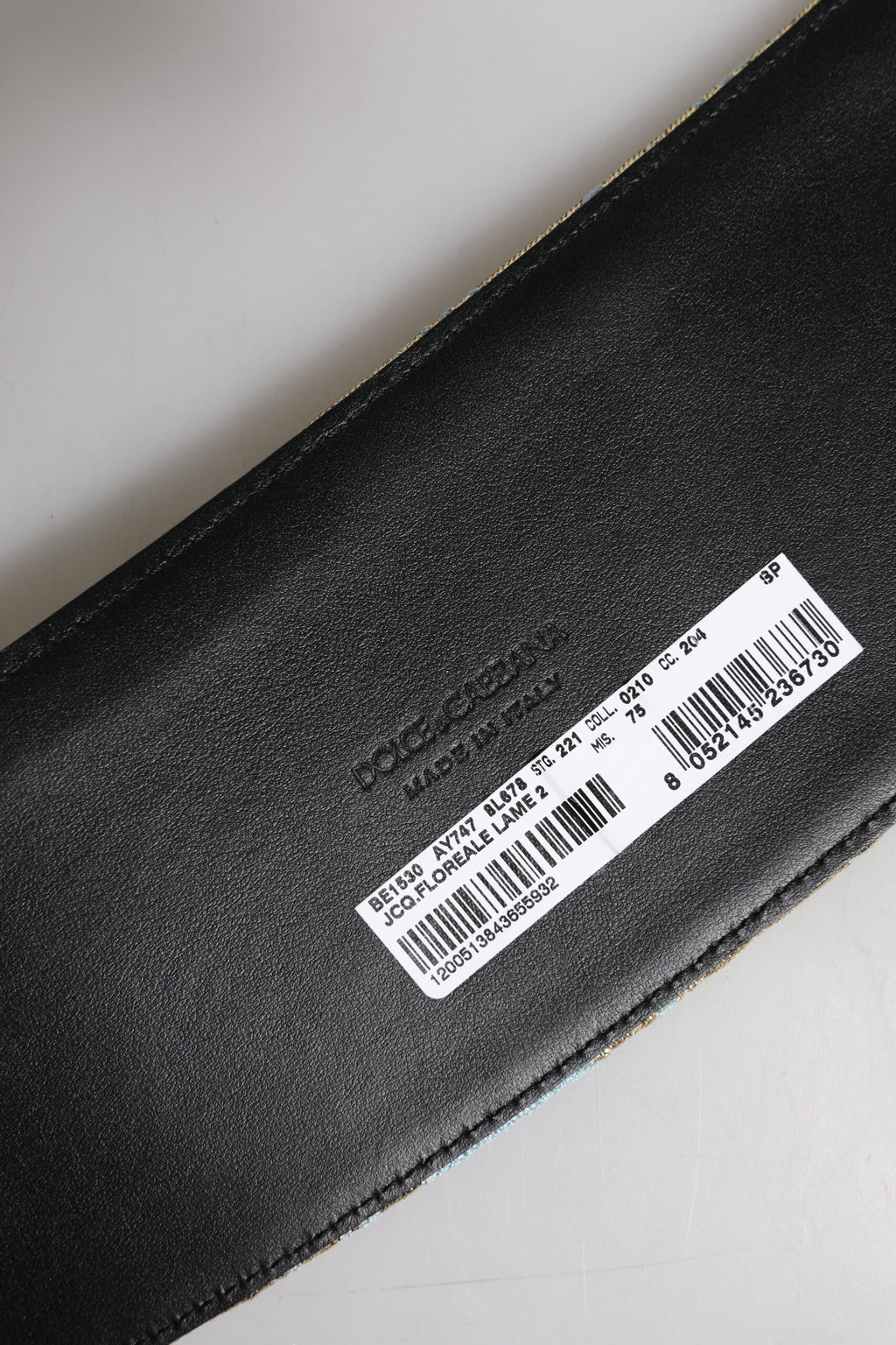 Multicolor Floral Jacquard Wide Waist Belt