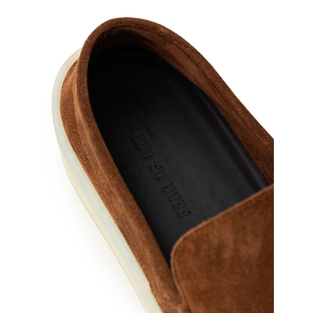 Brown Leather Slip-On Loafer