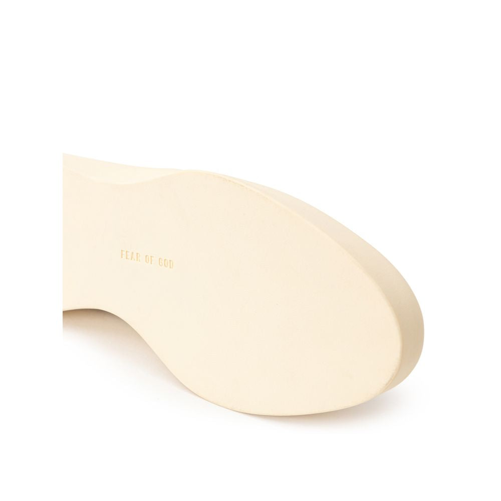 Beige Leather Slip-On Loafer