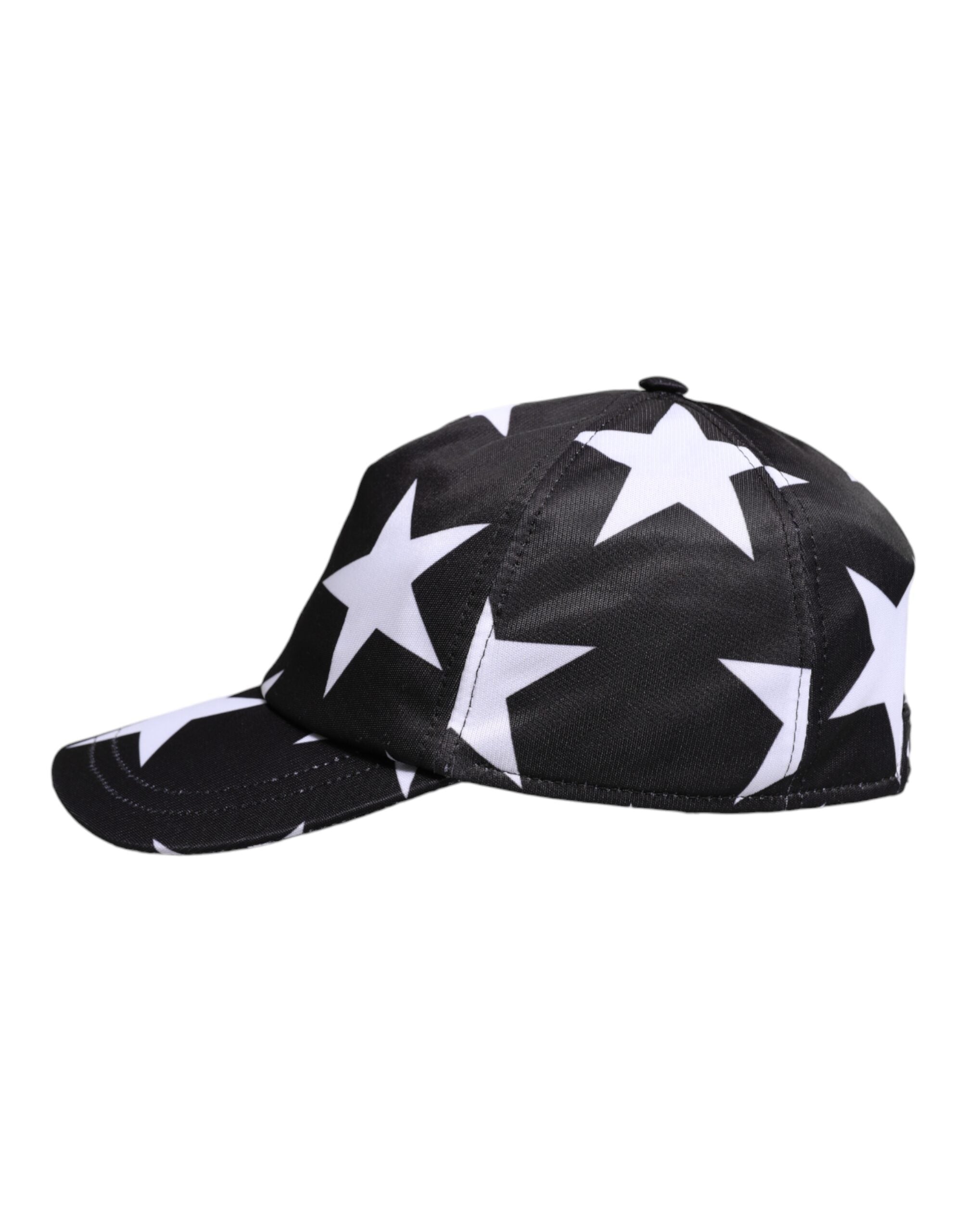 Black Star Print Polyester Baseball Cap