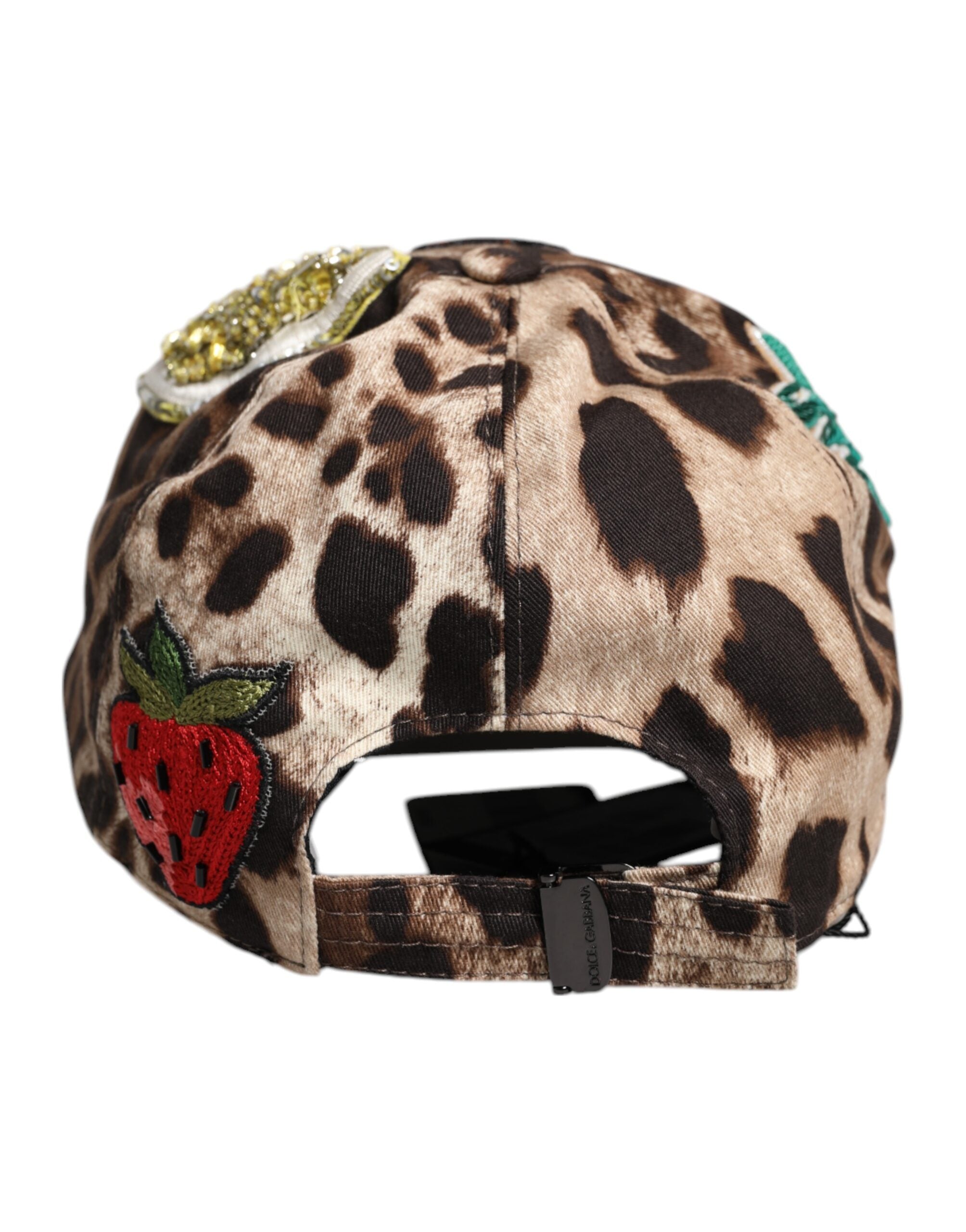 Brown Leopard Sequin Sicily Baseball Cap
