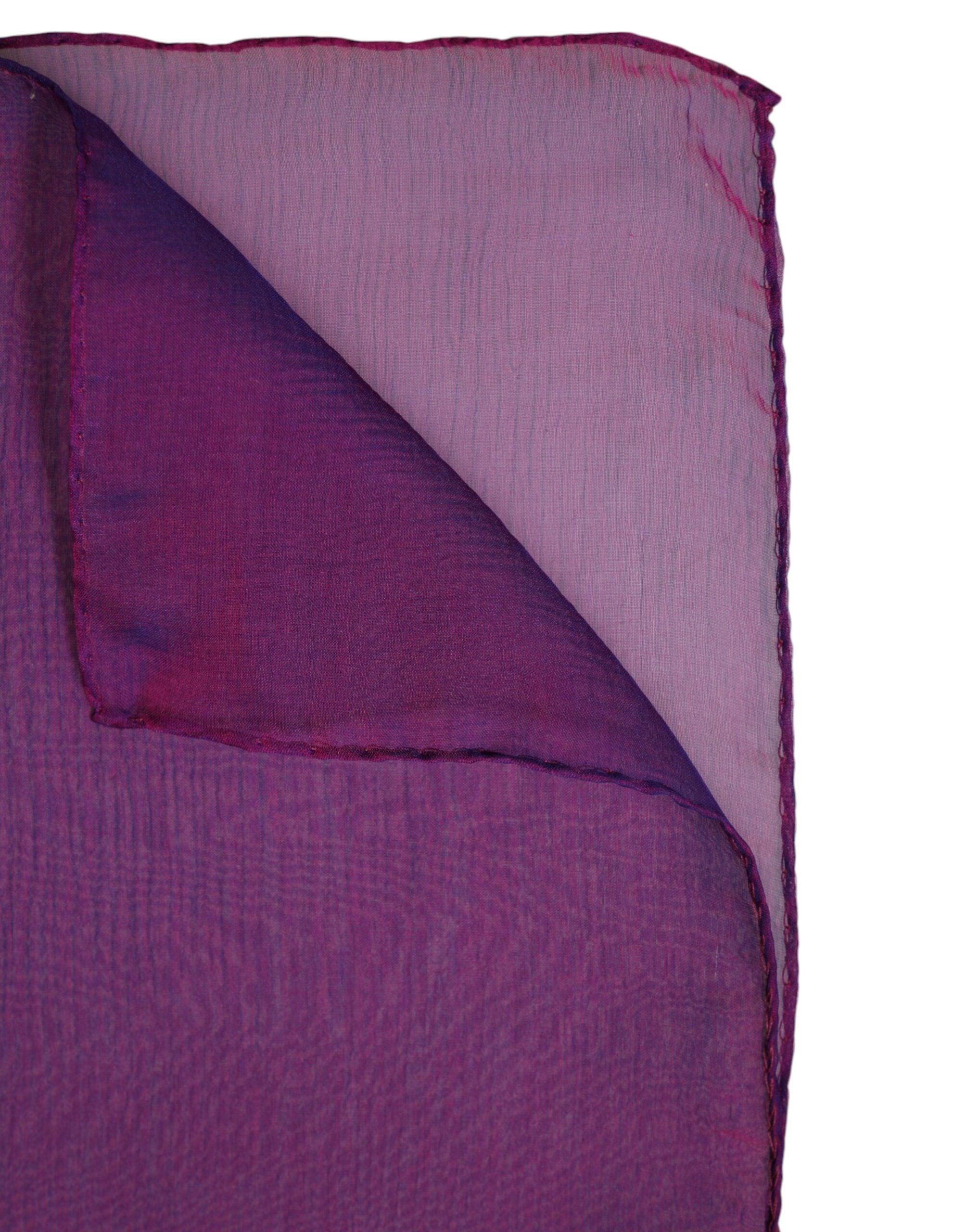 Purple Silk Rectangle Wrap Shawl Scarf