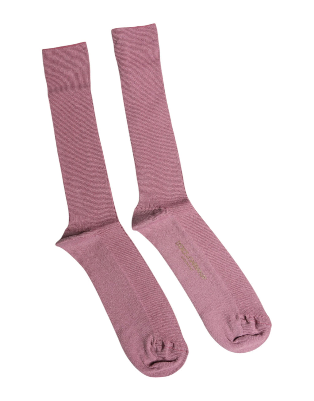 Rose Pink Cotton Over The Calf Socks