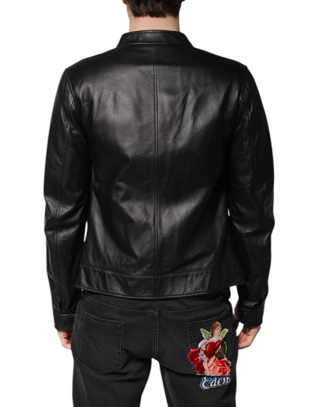 Black Sheep Leather Biker Full Zip Jacket