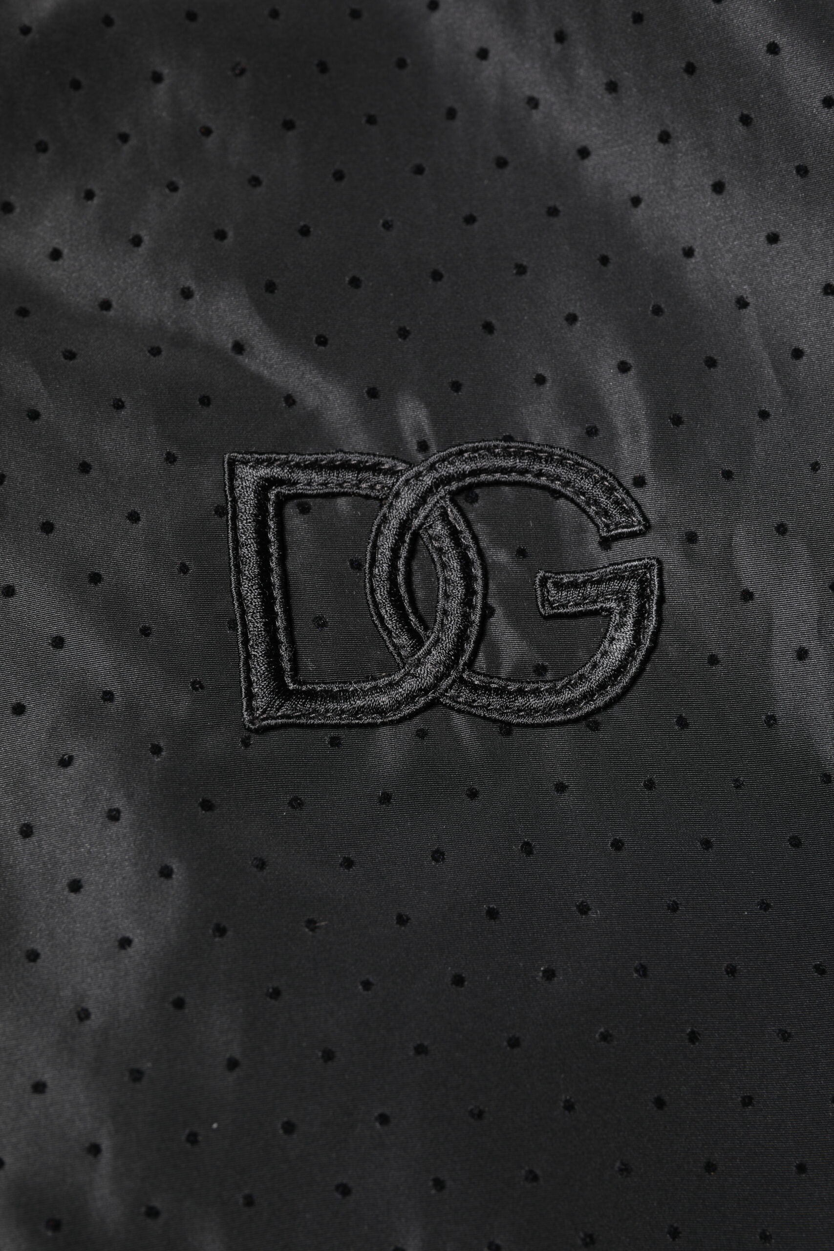 Black Long Sleeves Full Zip Bomber Jacket