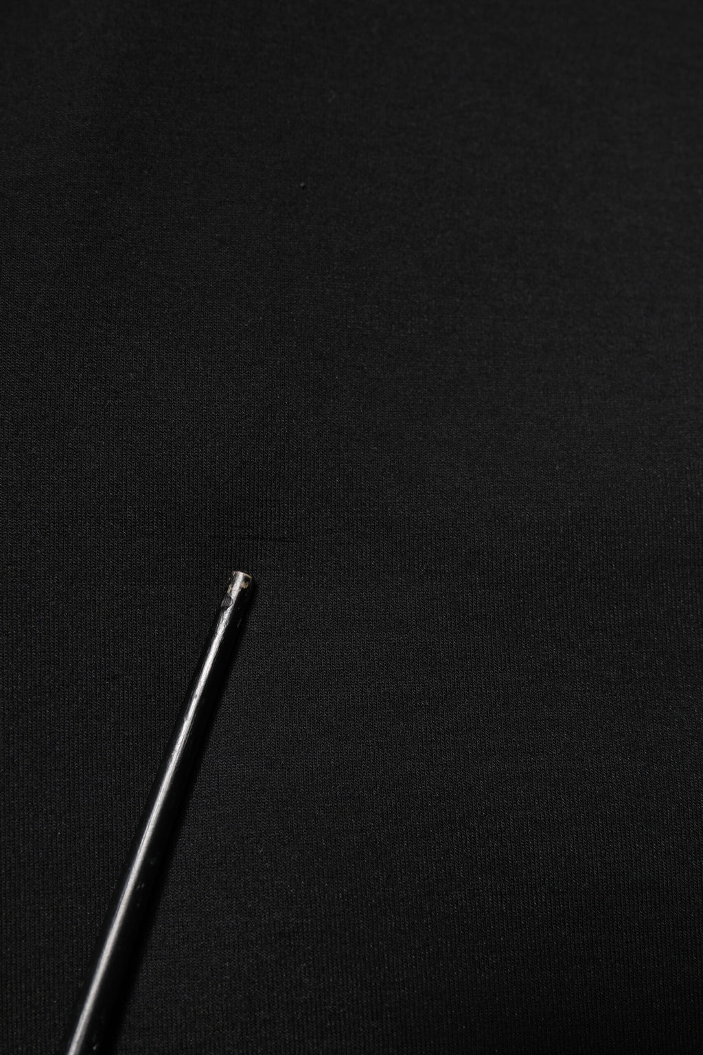 Black Cotton DG Crew Neck Pullover Sweater