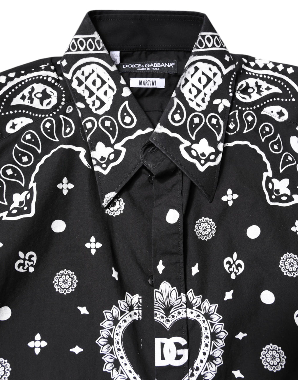 Black White Bandana MARTINI Casual Shirt