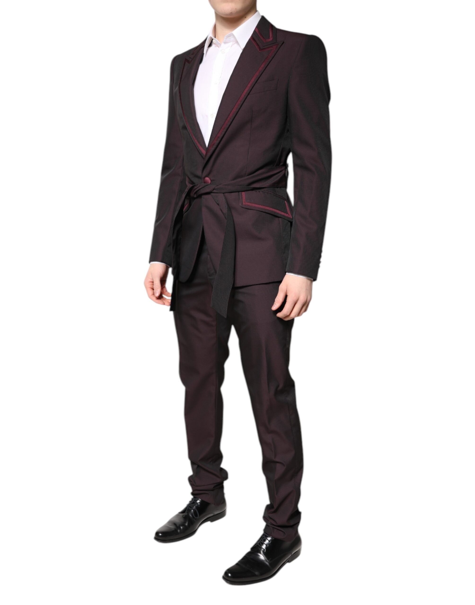 Maroon Single Breasted Formal 2 Piece Suit