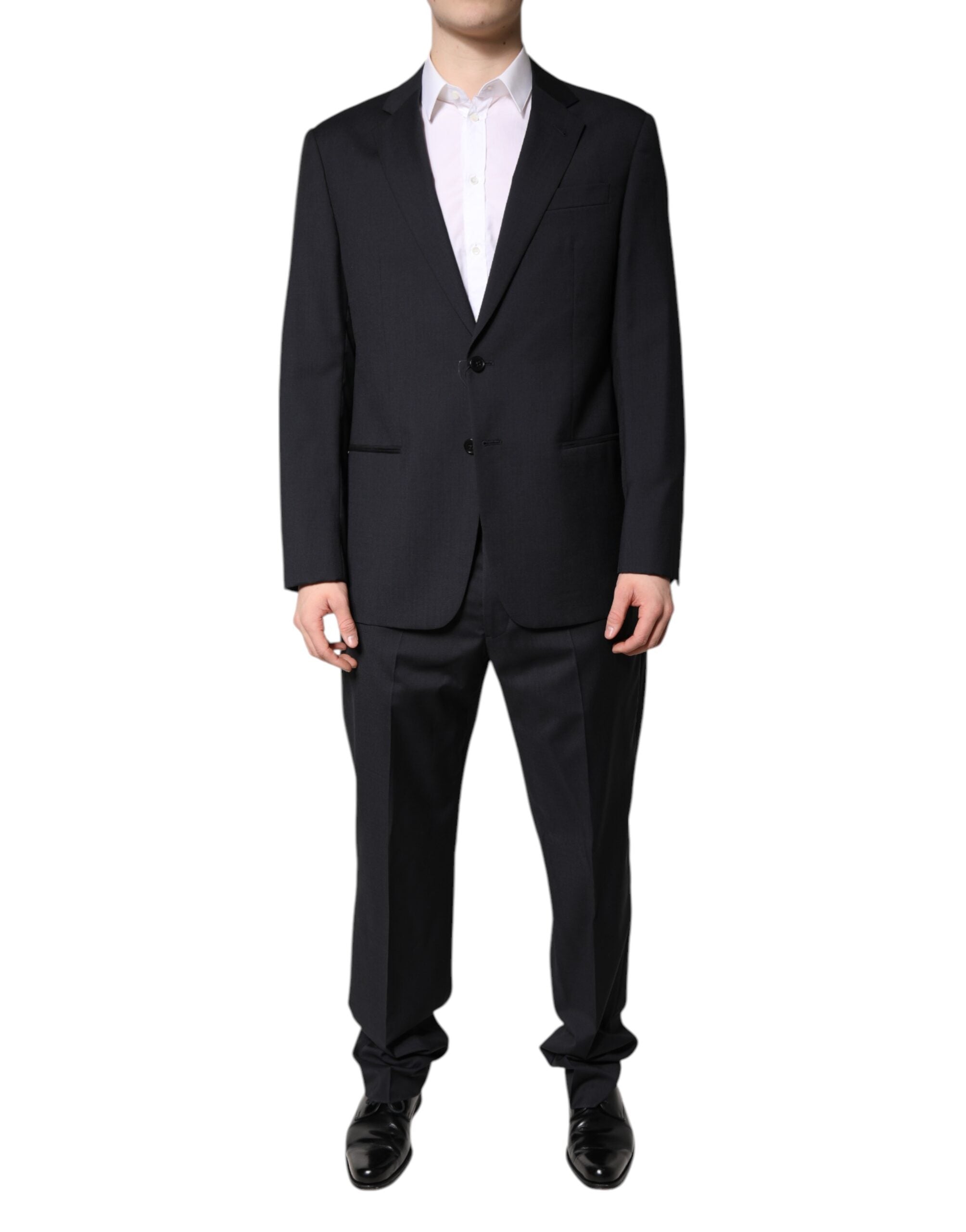 Black Single Breasted Formal 2 Piece Suit