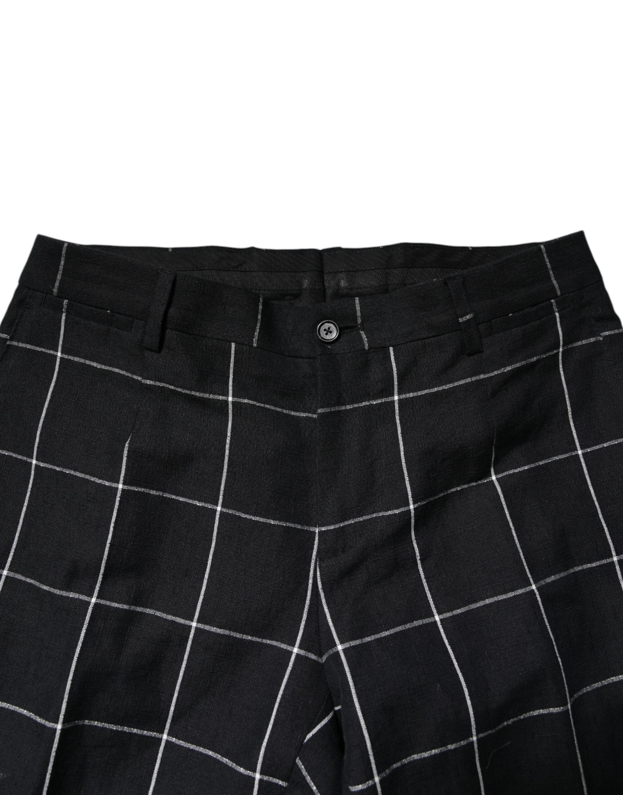 Black TAORMINA Double Breasted 2 Piece Suit