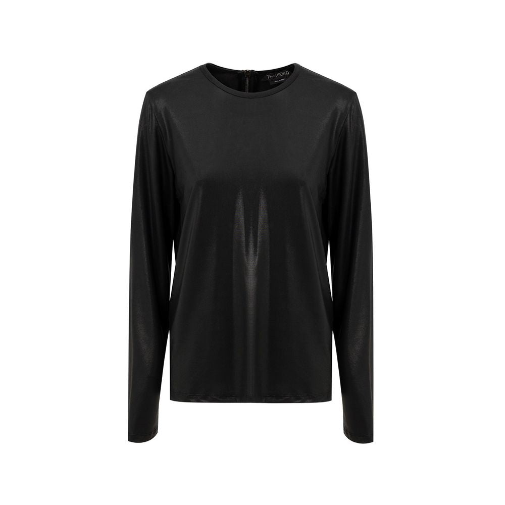 Black Viscose Long Sleeve