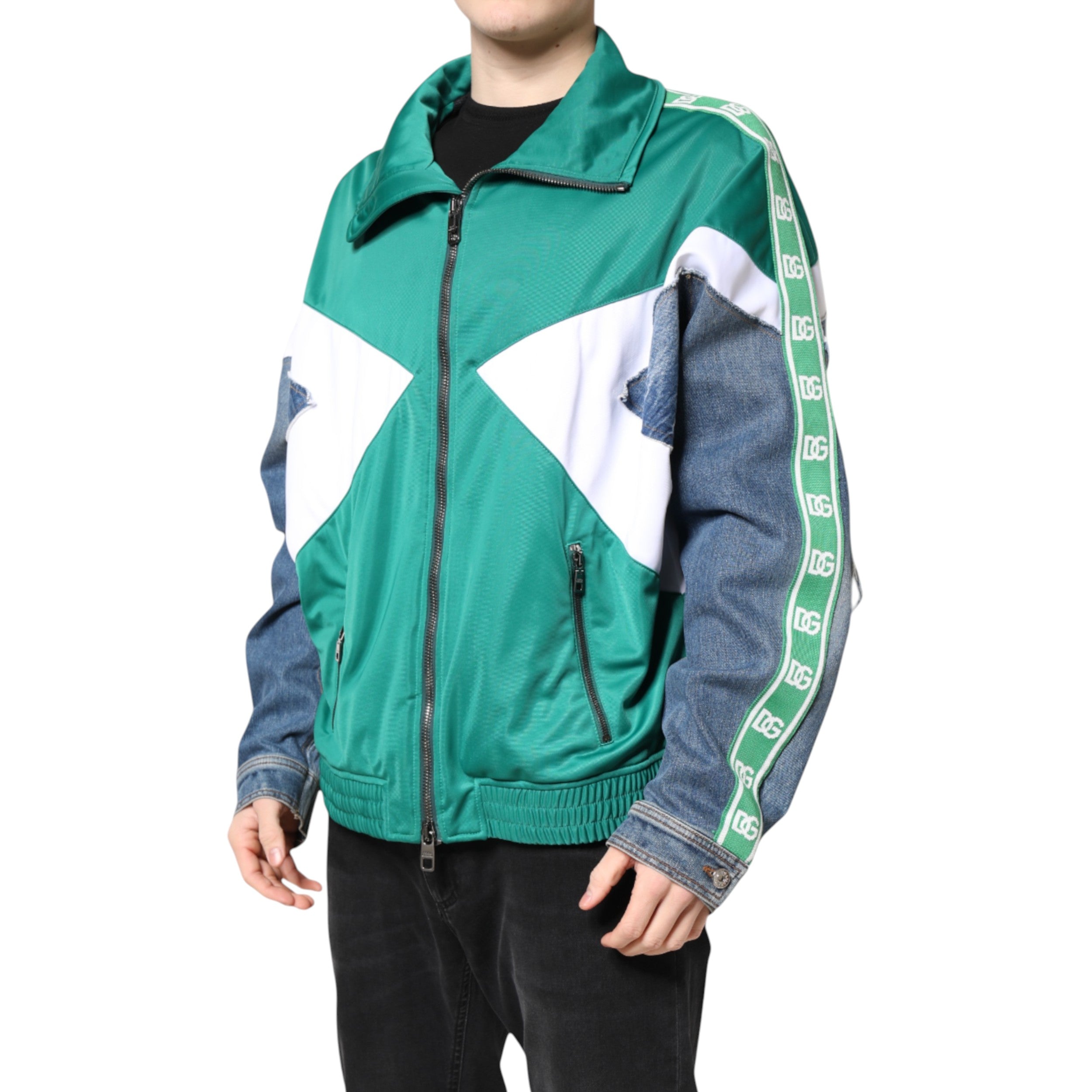 Multicolor Full Zip Windbreaker Jacket