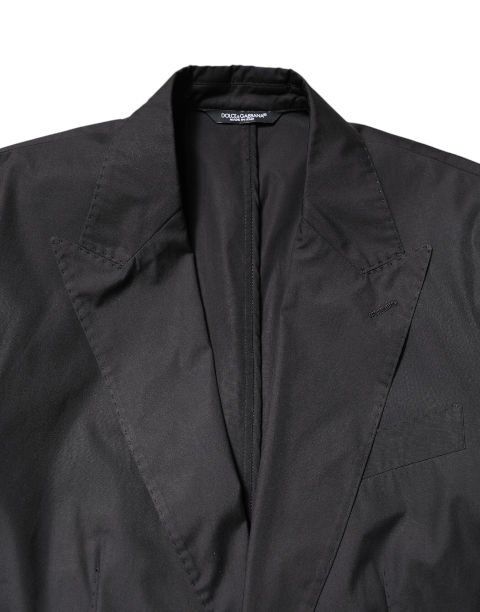 Black Cotton TAORMINA Formal 2 Piece Suit