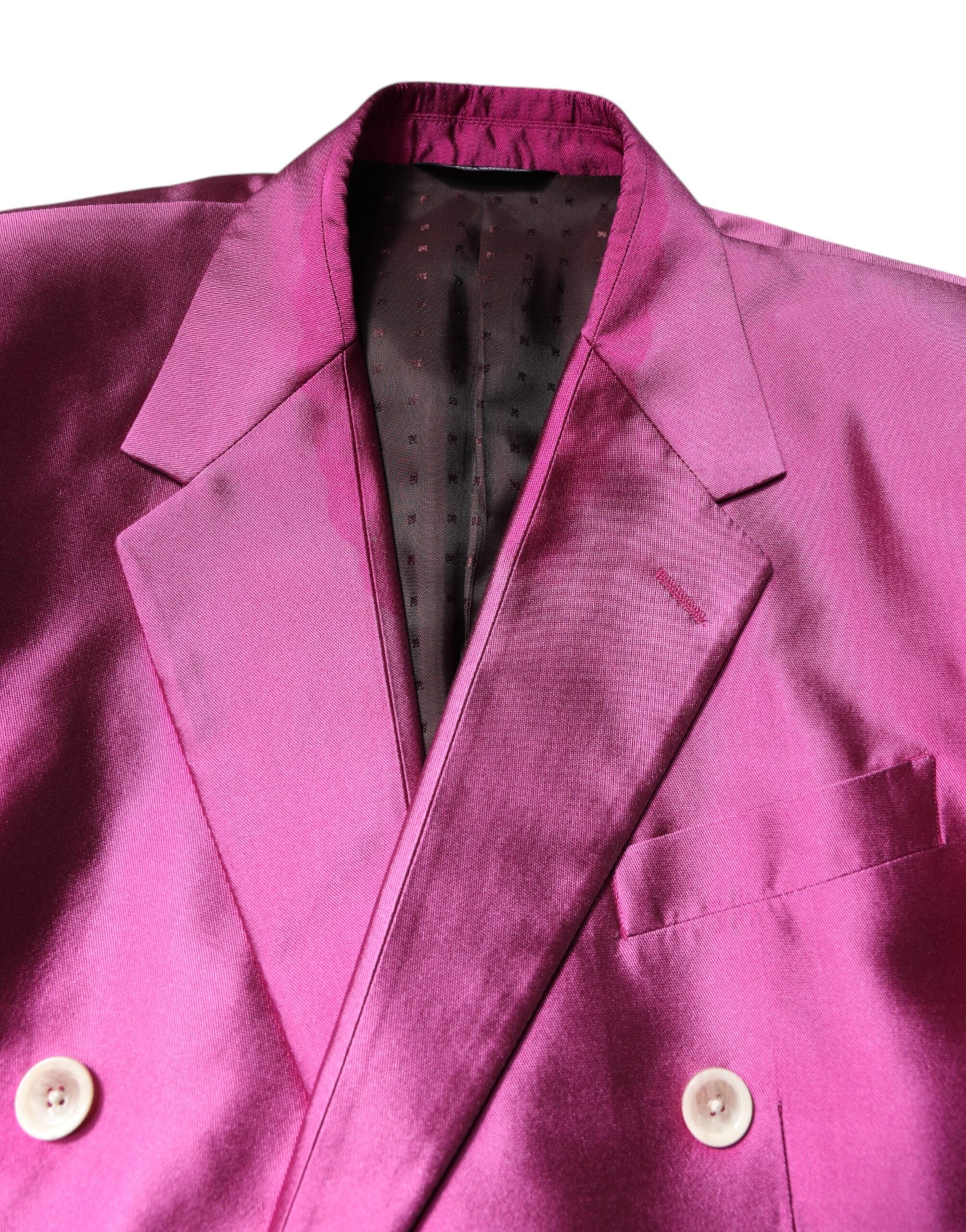 Pink SICILIA Double Breasted 3 Piece Suit