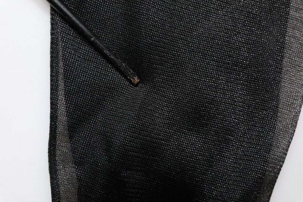 Black Logo Knitted Crewneck Pullover Sweater