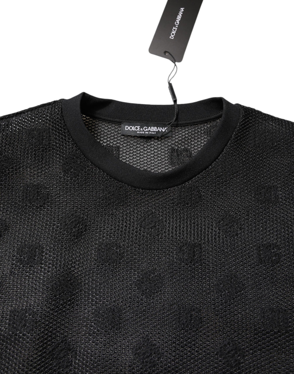 Black See Through Logo Short Sleeves T-shirt