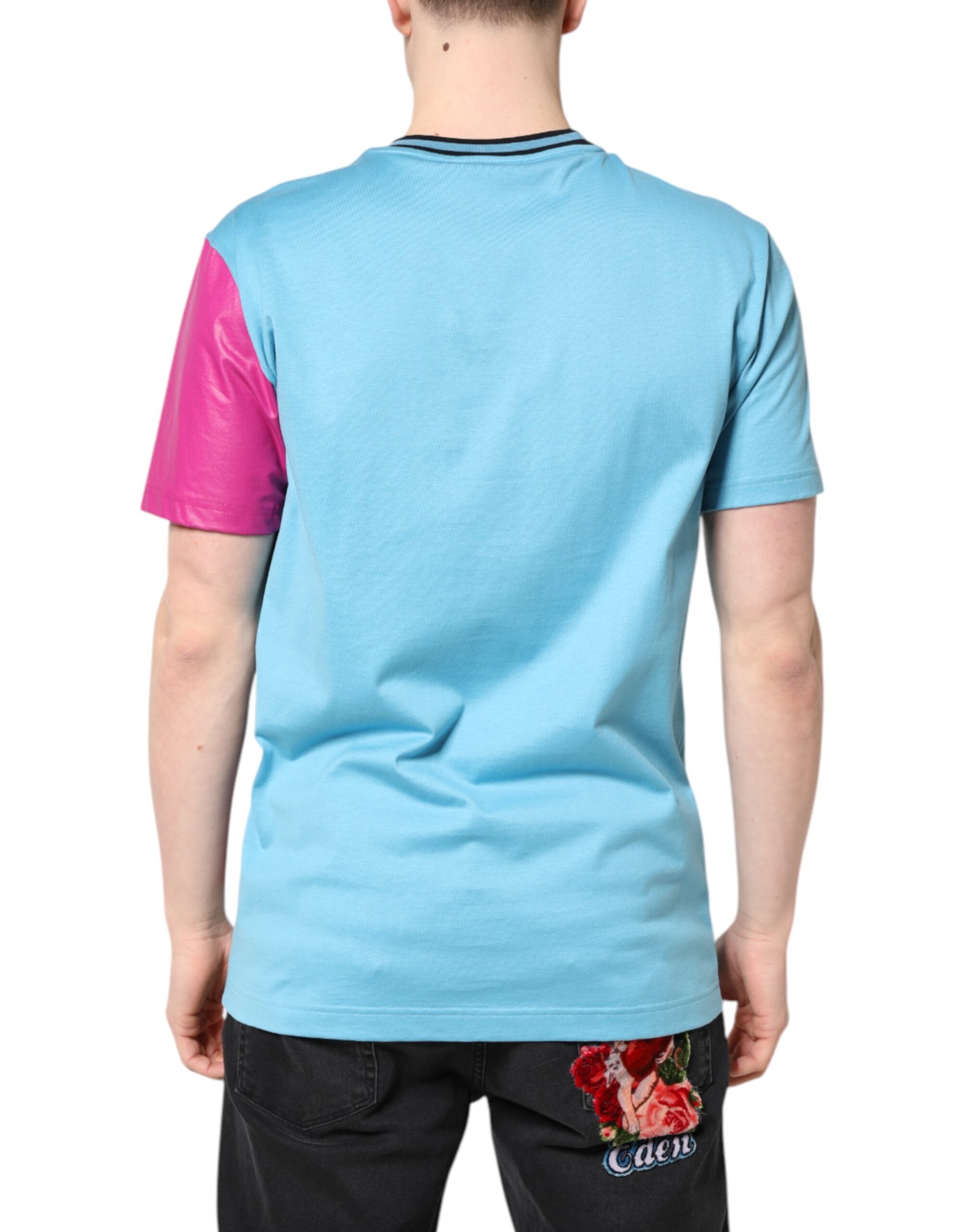 Multicolor Printed Logo Short Sleeve T-shirt