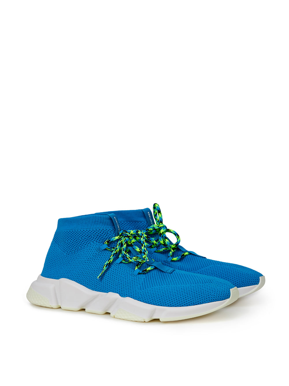 Balenciaga Blue Cotton Athletic Sneakers