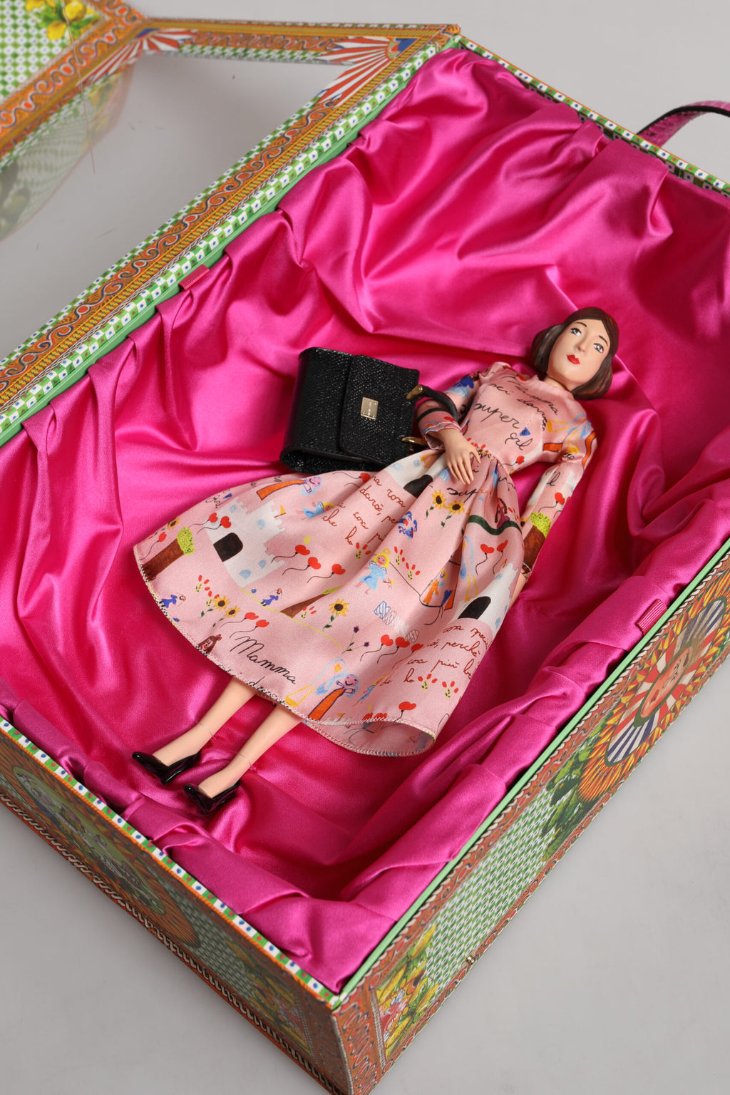 Pink Dress Ceramic Porcelain Fashion Leather Sicily Dolls