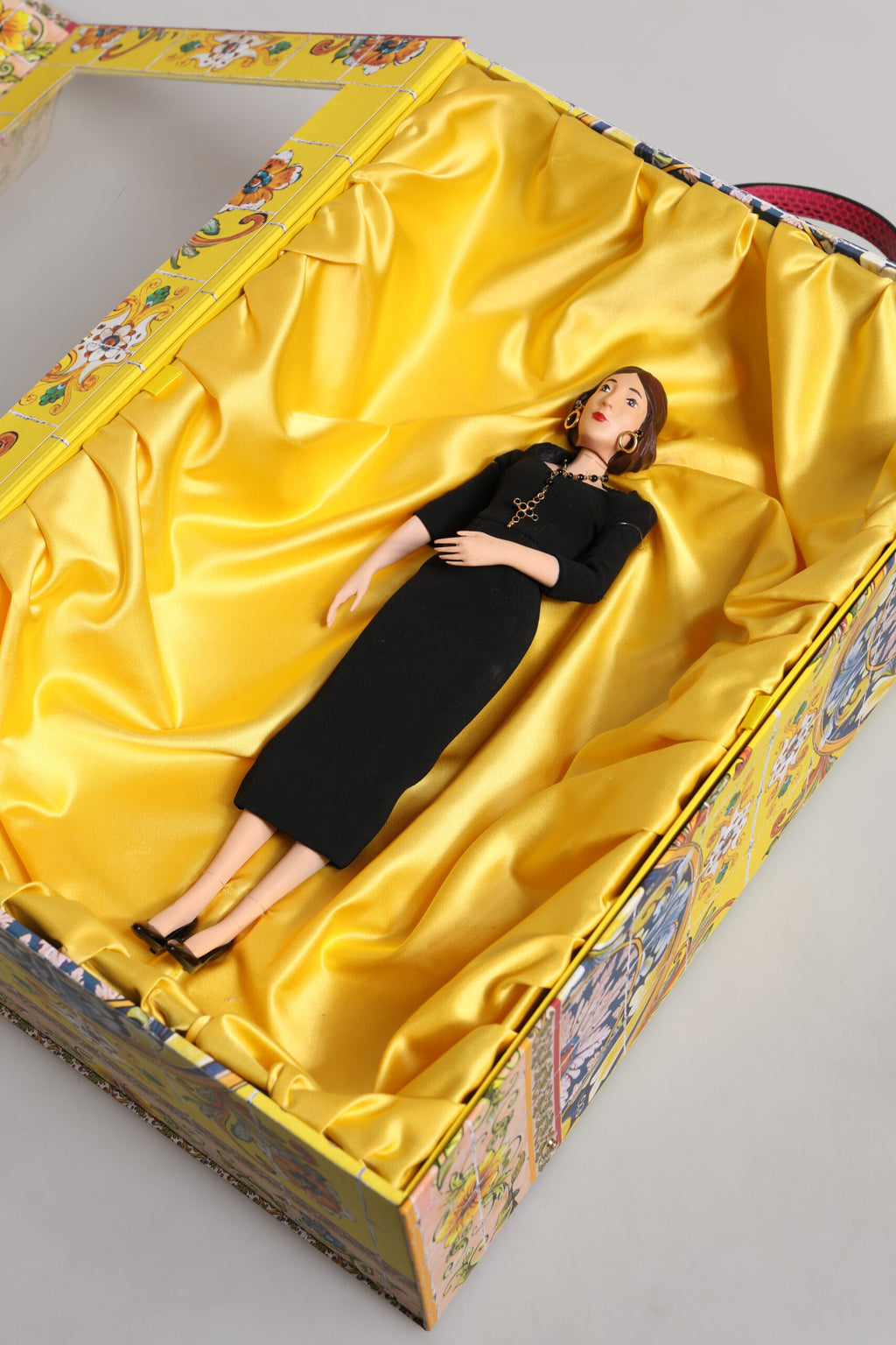 Black Dress Ceramic Porcelain Fashion Leather Sicily Dolls