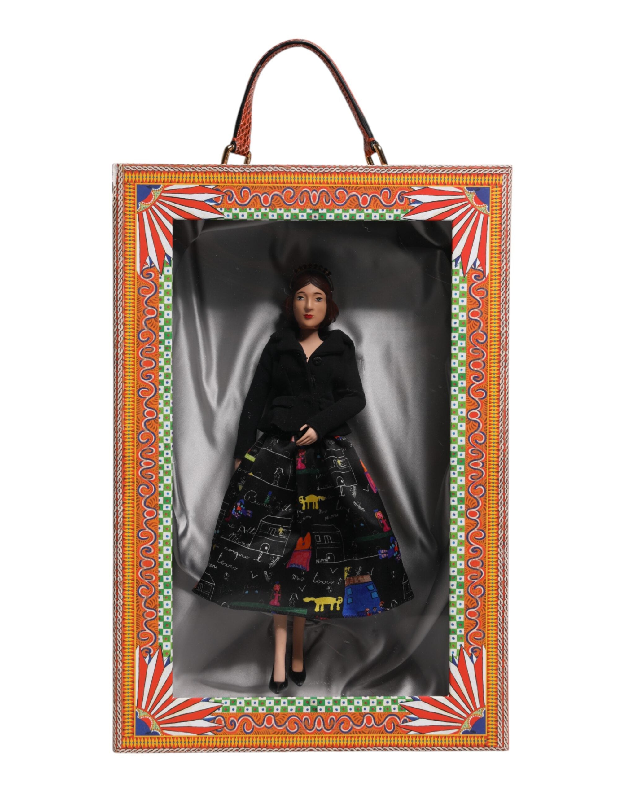 Black Dress Ceramic Porcelain Fashion Leather Sicily Dolls