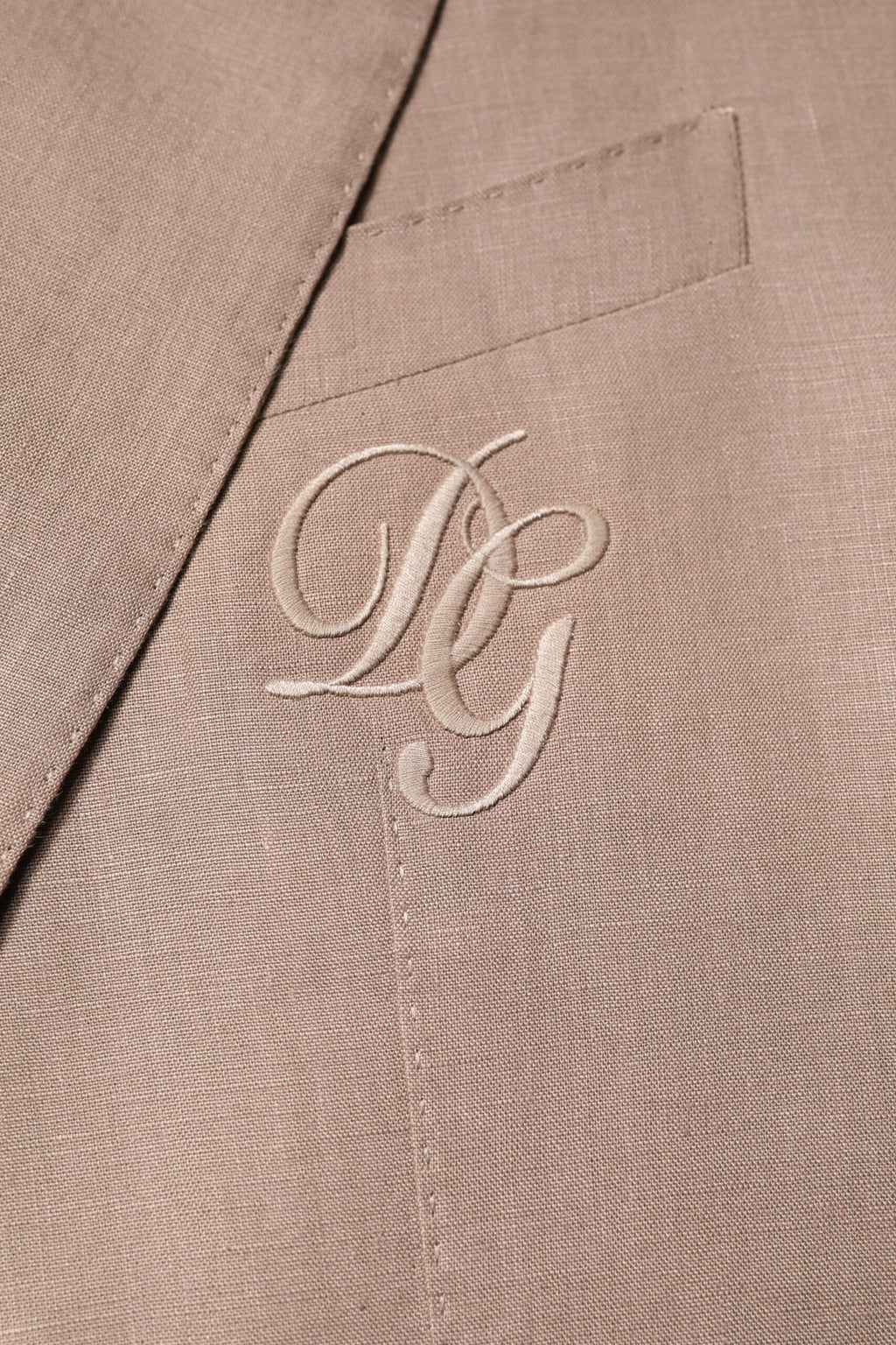 Beige TAORMINA Single Breasted Coat Blazer