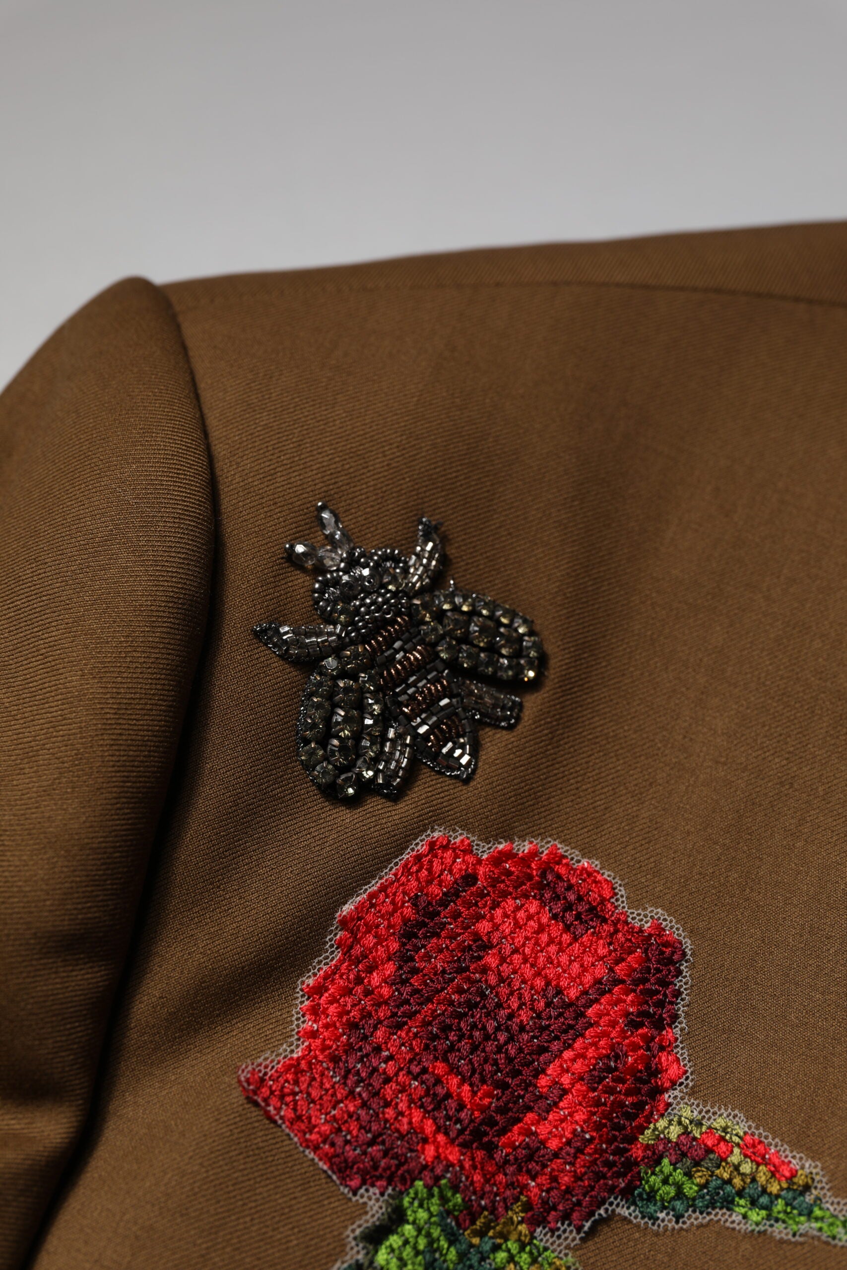 Brown MARTINI Single Breasted Coat Blazer